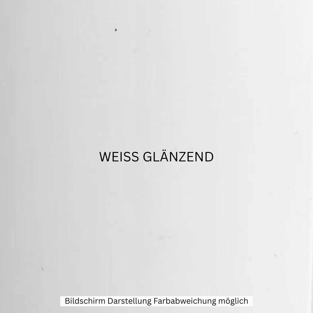 Mit einer weißen, glänzenden Oberfläche, auf der in der Mitte deutlich die deutschen Wörter „WEISS GLÄNZEND“ zu sehen sind, sowie einem Etikett am unteren Rand mit der Aufschrift „Bildschirm – Darstellung – Farbabweichungen möglich“, eignet sich diese elegante Ausführung perfekt zur Präsentation von Innovationen im Bereich der Elektromobilität wie dem City Twister CityTwister 6.0 PREMIUM DUO 45 km/h | 56-Ah-Akku | Carplay-Display – Der originale E-Chopper | E-Scooter. Sie verkörpert modernen Stil und