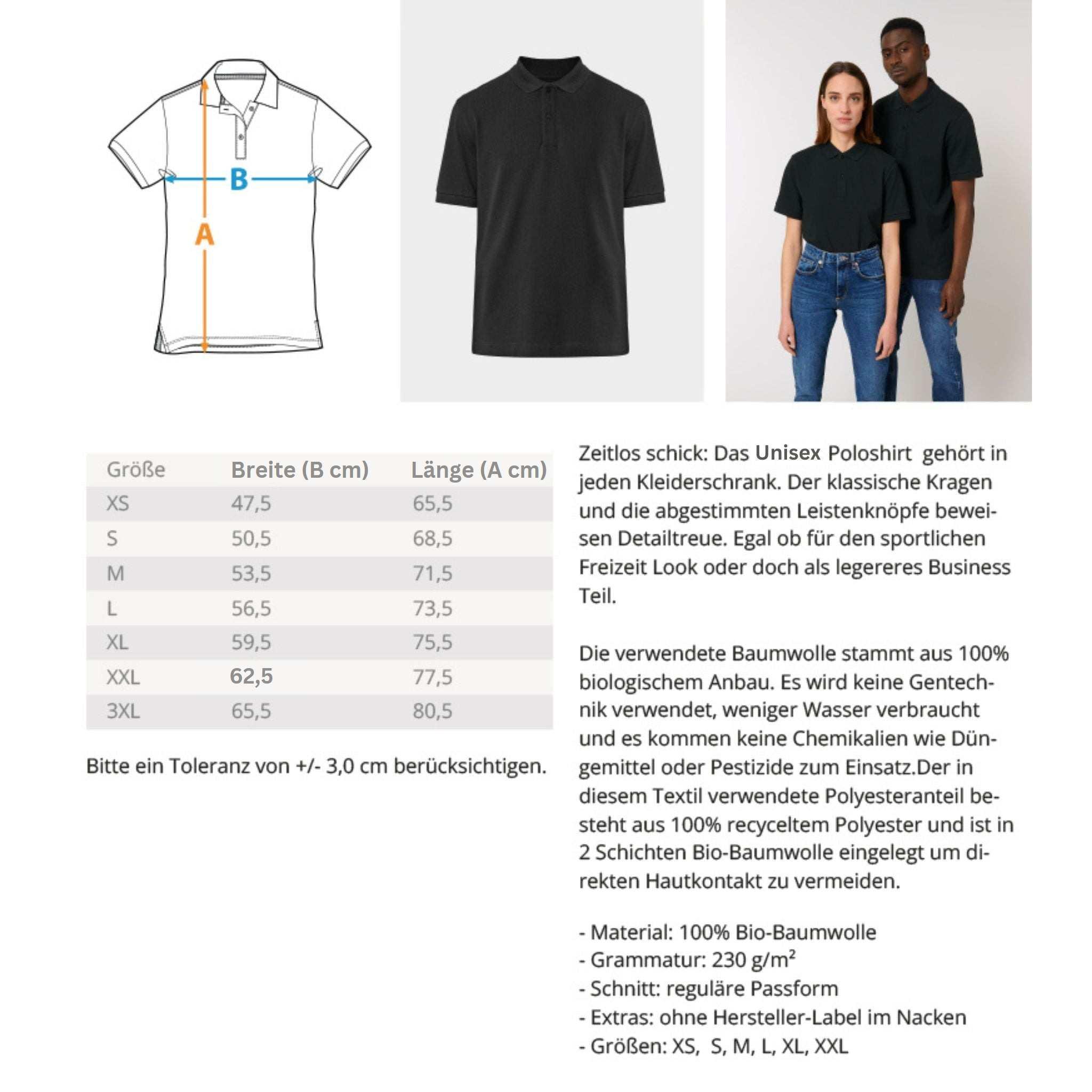 Organic Premium E-Motorrad Polo-Shirt: SONS OF ELECTRICITY