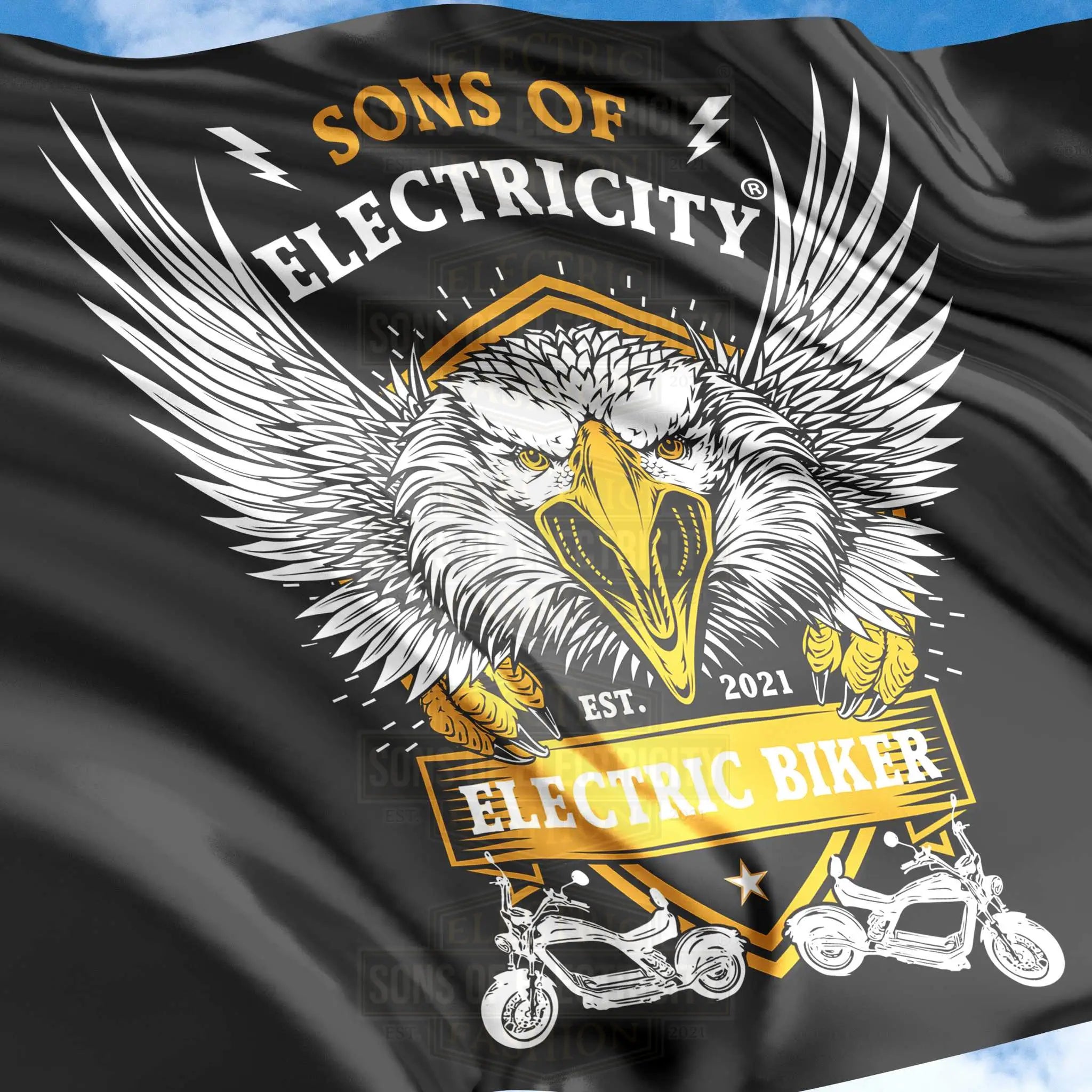 SONS OF ELECTRICITY Hiss-Fahne - E-Chopper (2) Electric