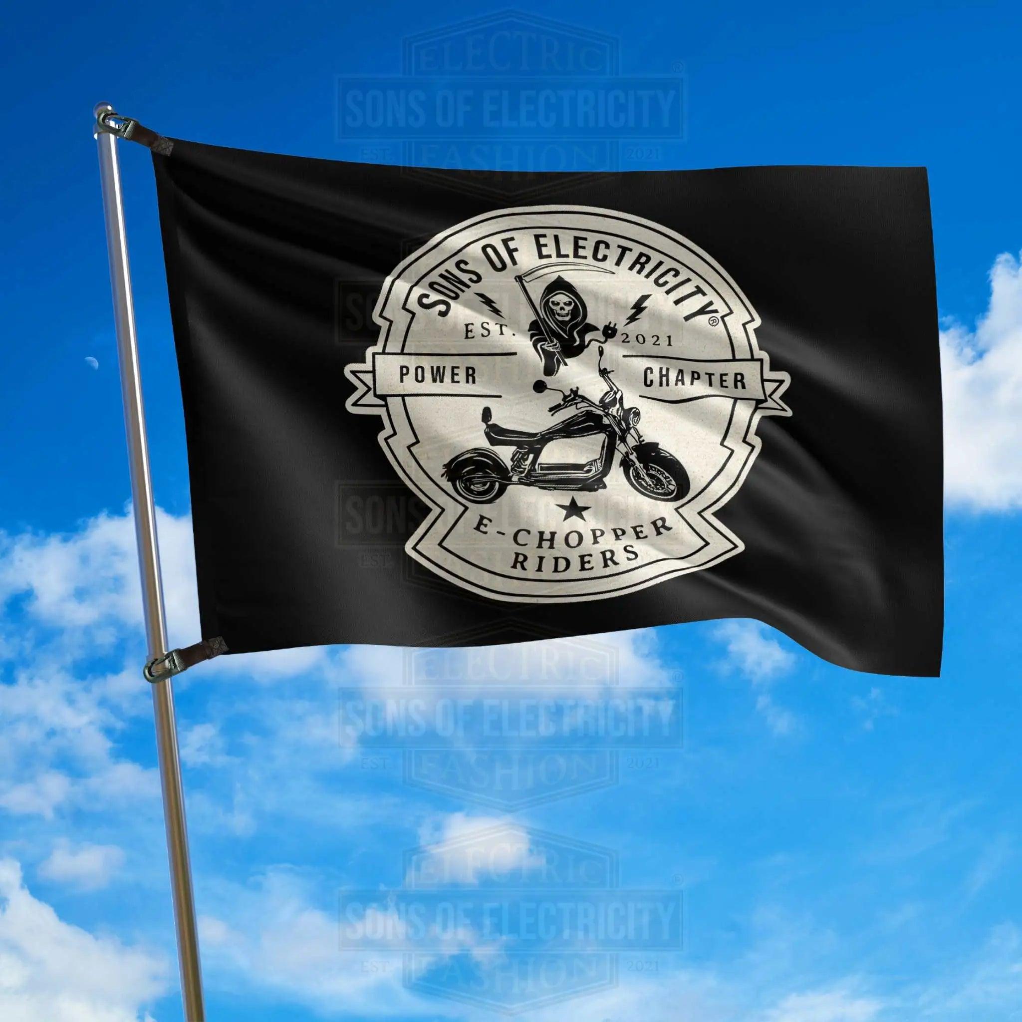 SONS OF ELECTRICITY Hiss-Fahne - E-Chopper Riders (E-Chopper