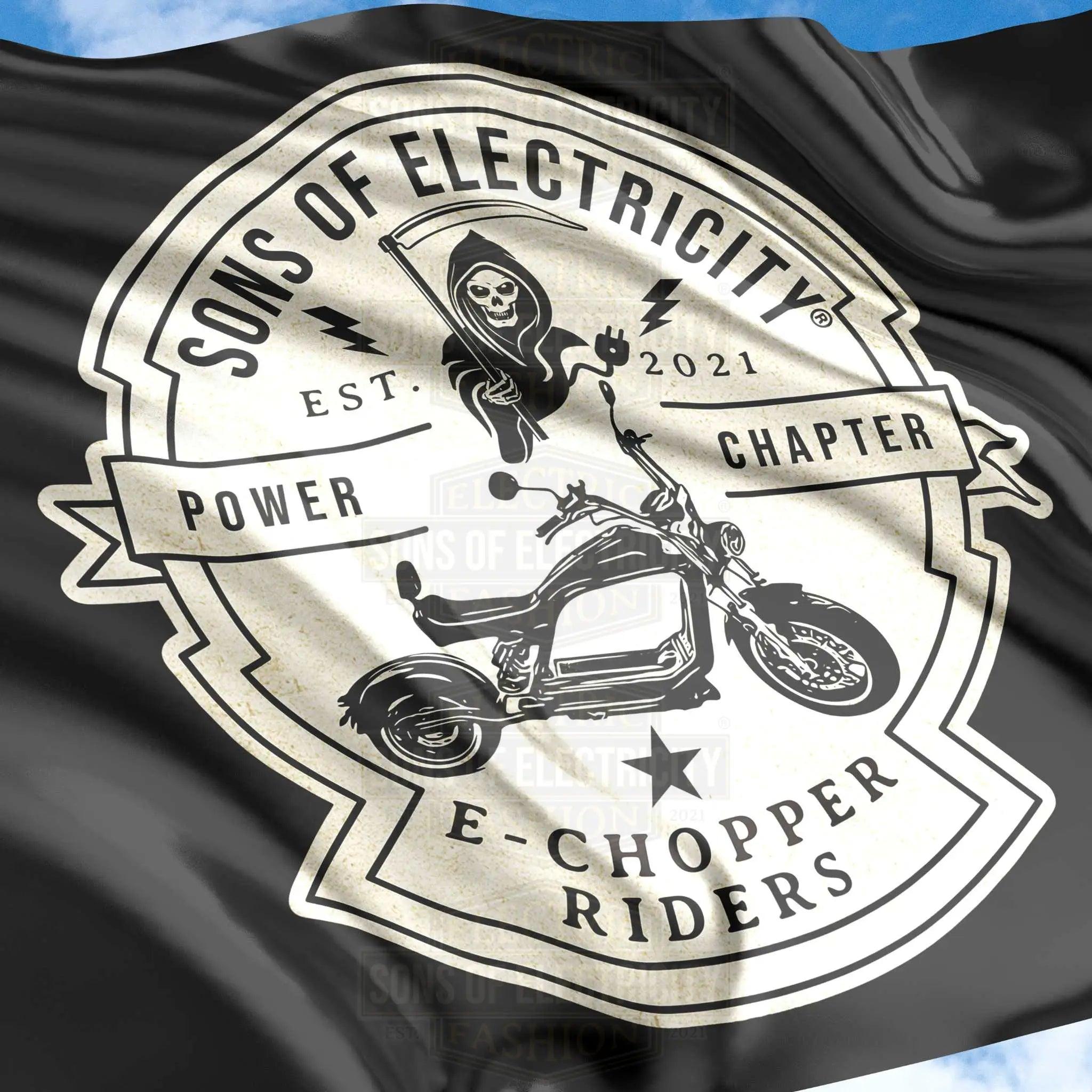 SONS OF ELECTRICITY Hiss-Fahne - E-Chopper Riders (E-Chopper