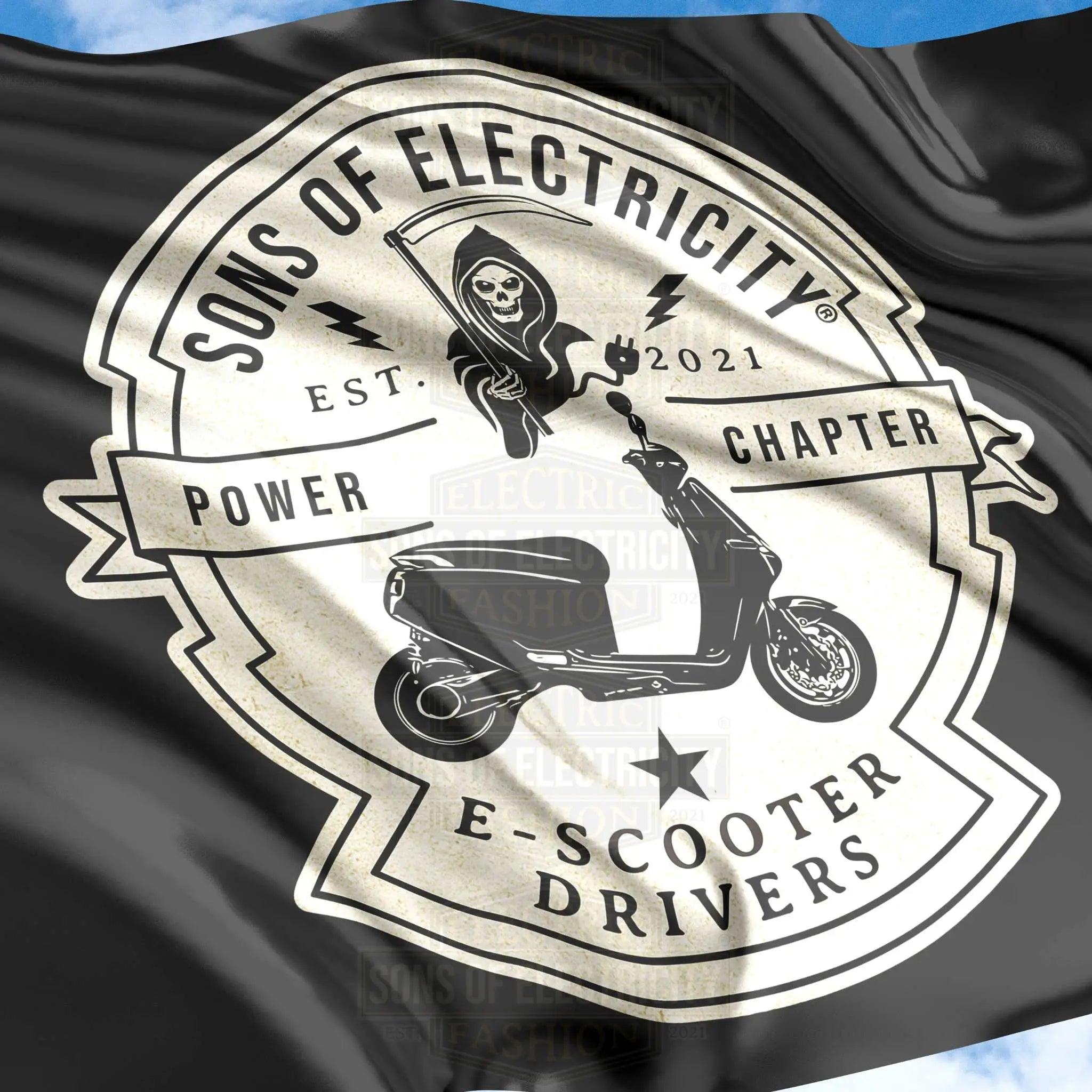 ONS OF ELECTRICITY Hiss-Fahne - E-Scooter Drivers -
