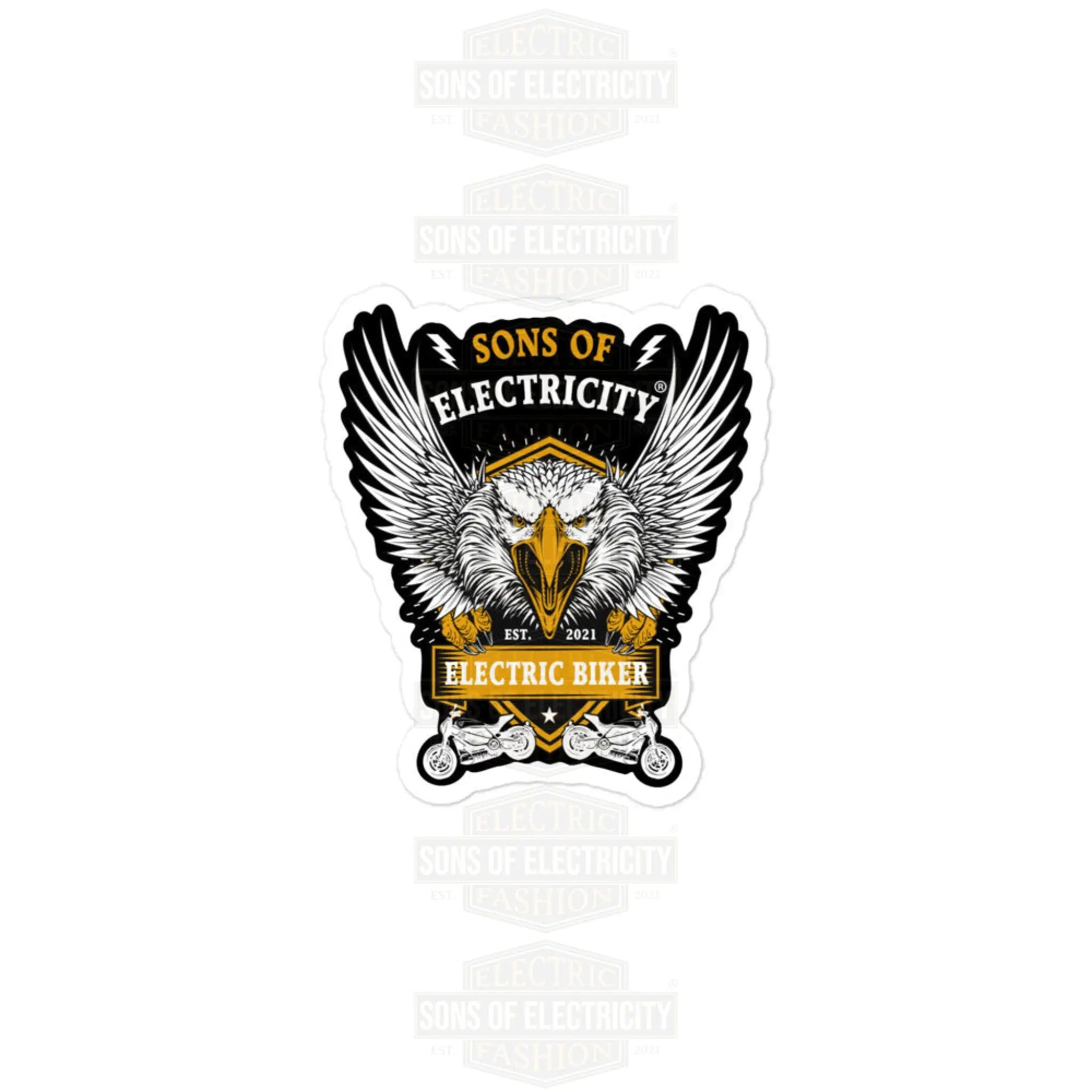 E-Motorrad Aufkleber: SONS OF ELECTRICITY Electric Biker