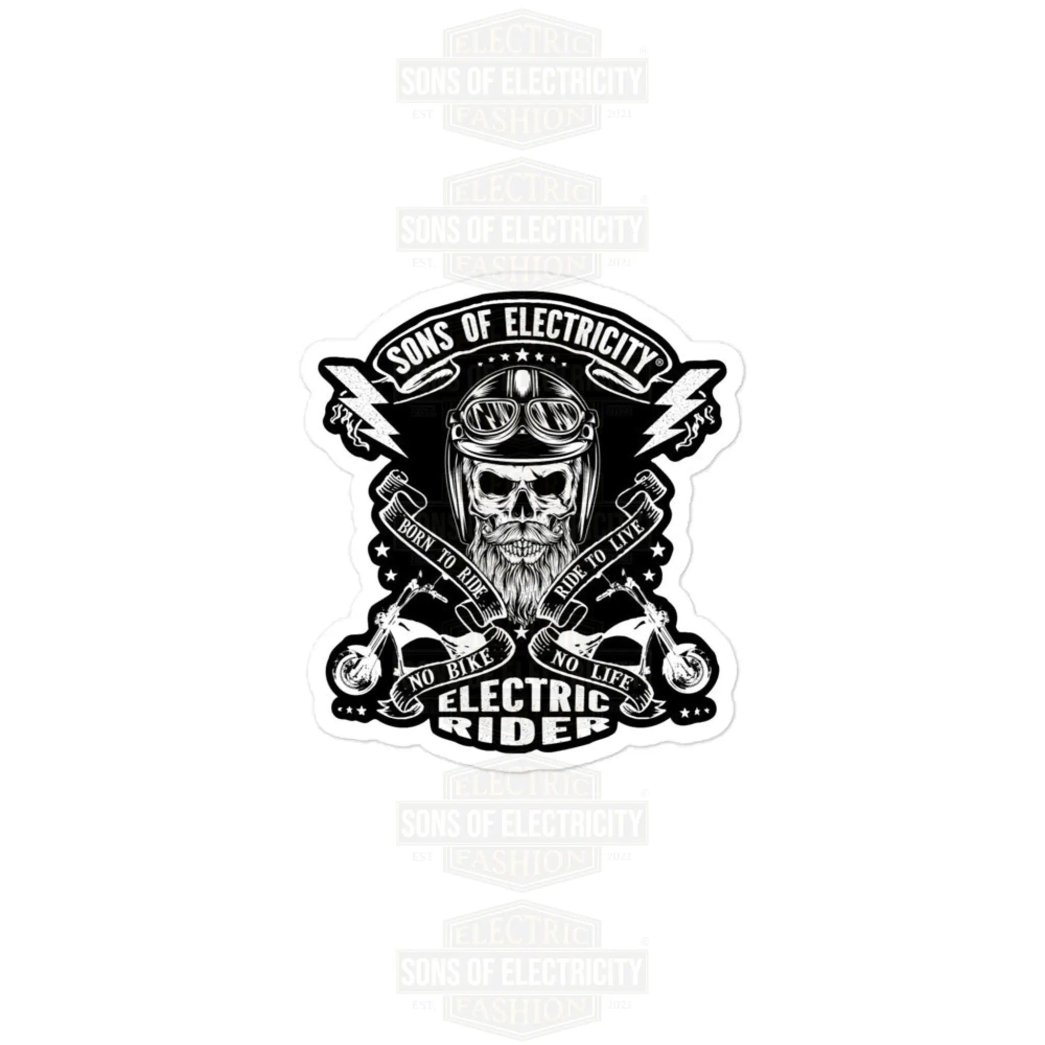 E-Chopper Aufkleber: SONS OF ELECTRICITY Electric Rider