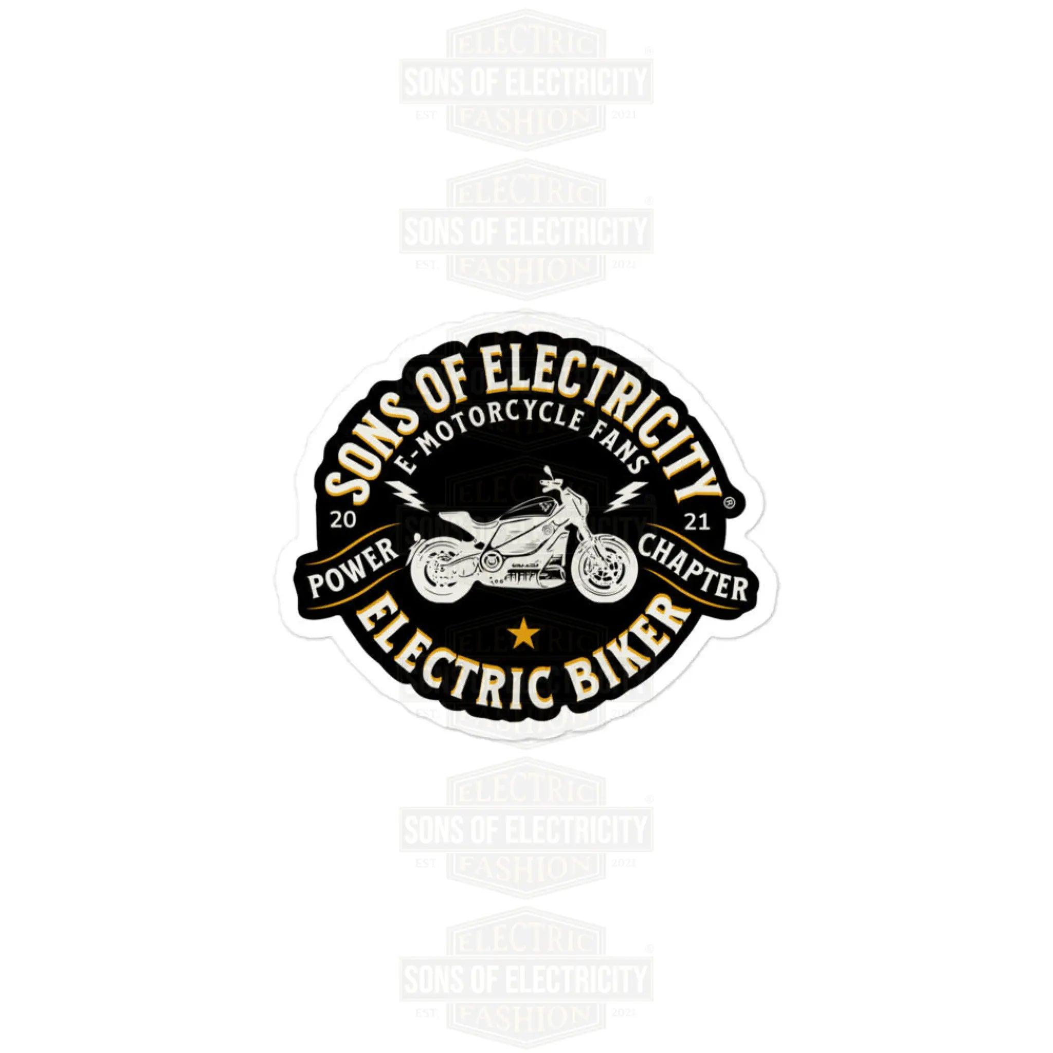 E-Motorrad Aufkleber: SONS OF ELECTRICITY E-Motorcycle Fans