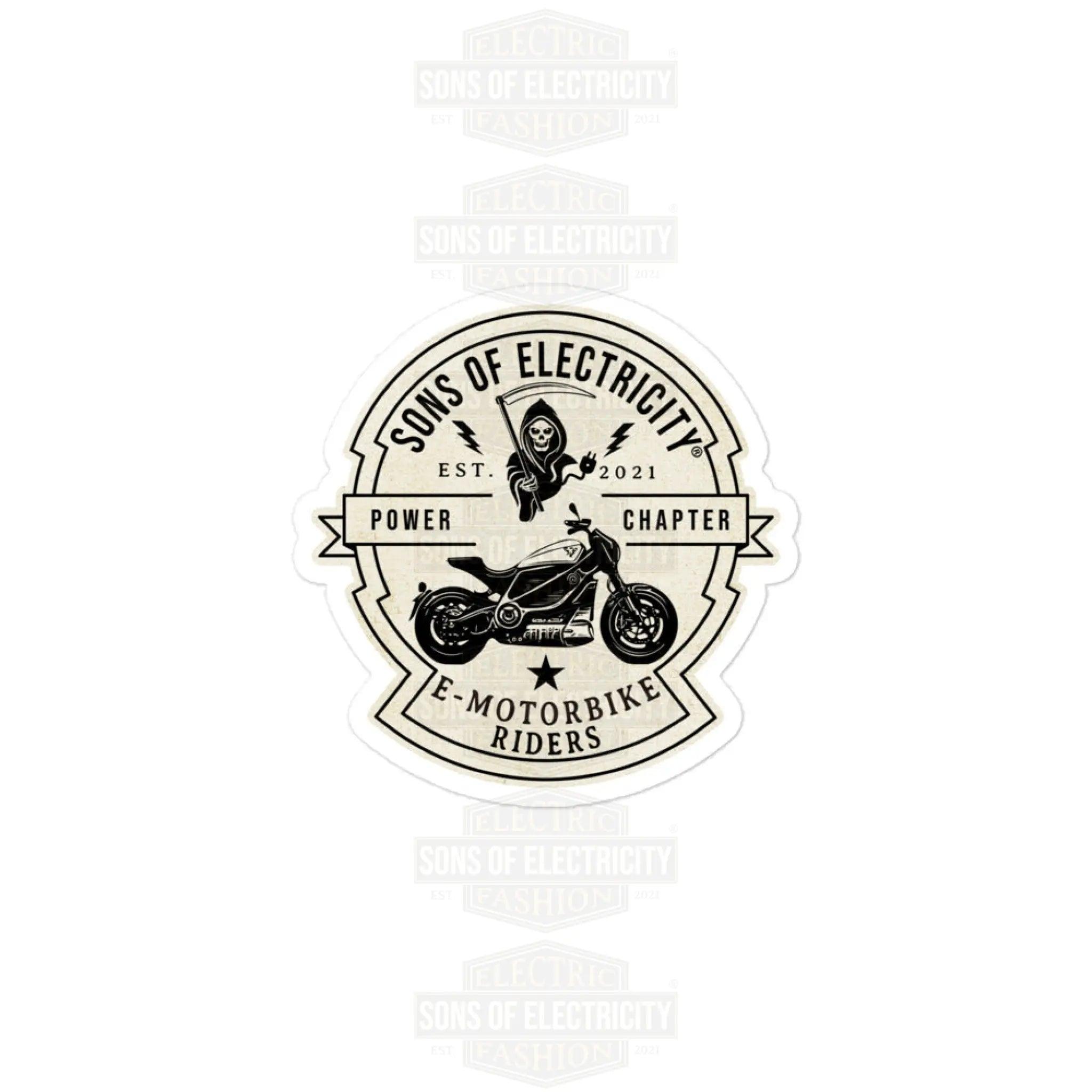 E-Motorrad Aufkleber: SONS OF ELECTRICITY E-Motorbike Riders