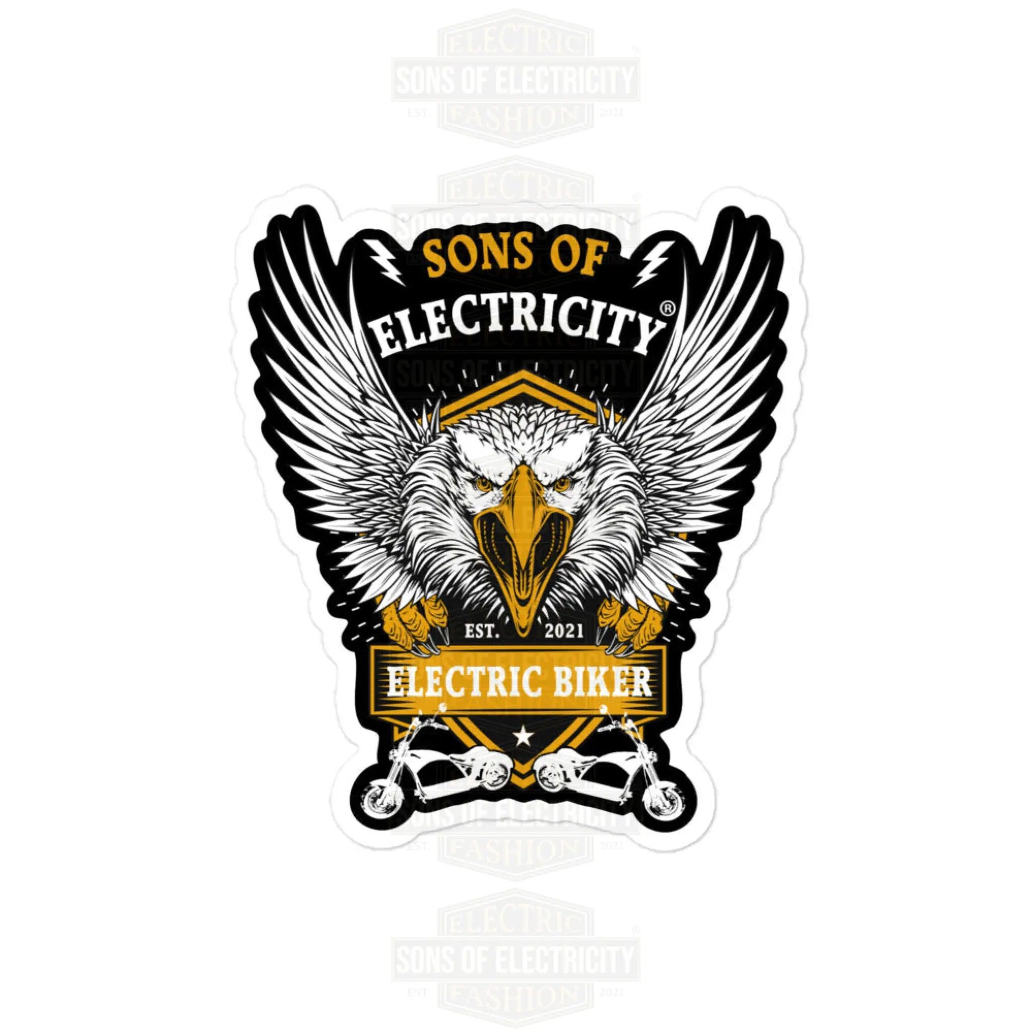 E-Chopper Aufkleber: SONS OF ELECTRICITY Electric Biker