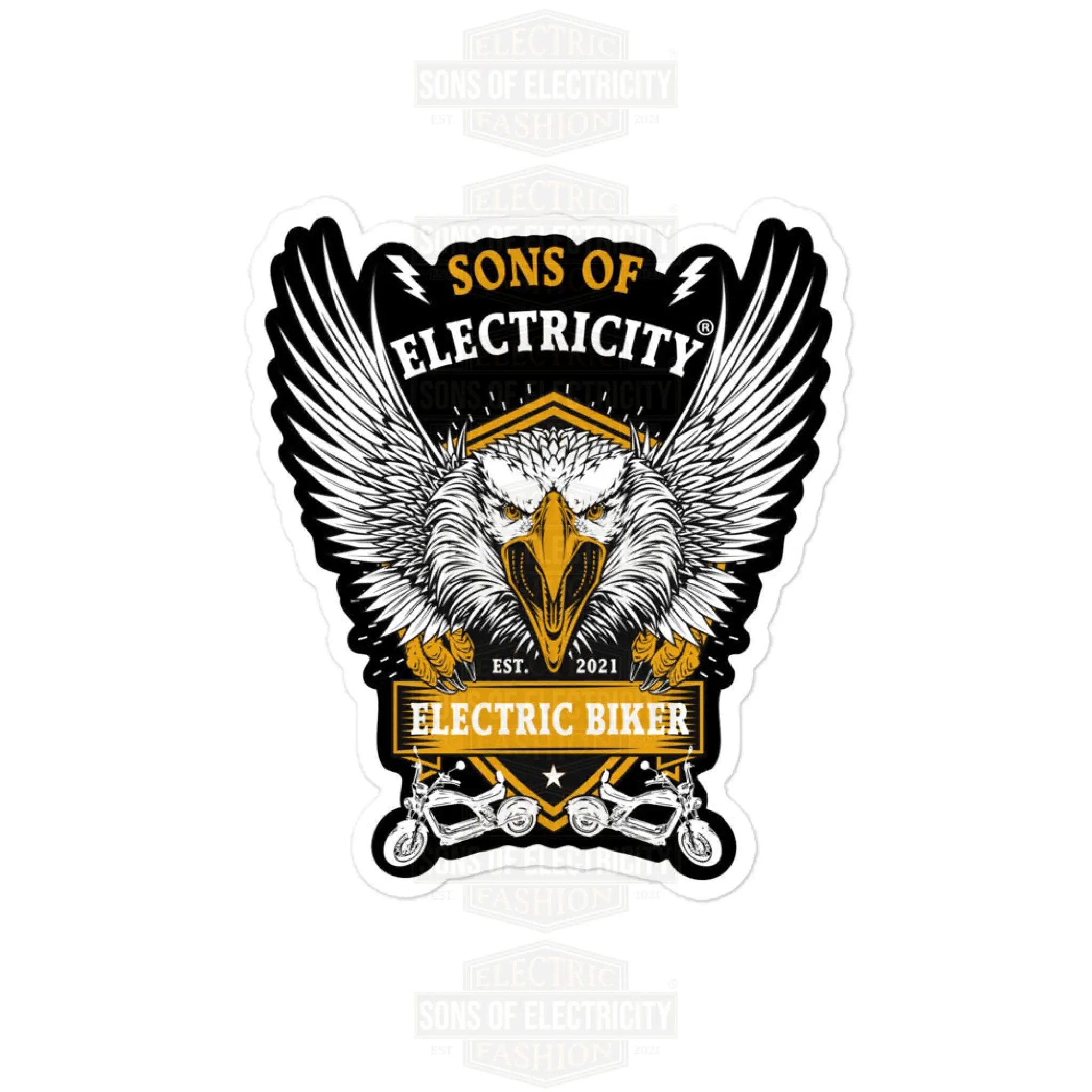 E-Chopper Aufkleber: SONS OF ELECTRICITY Electric Biker