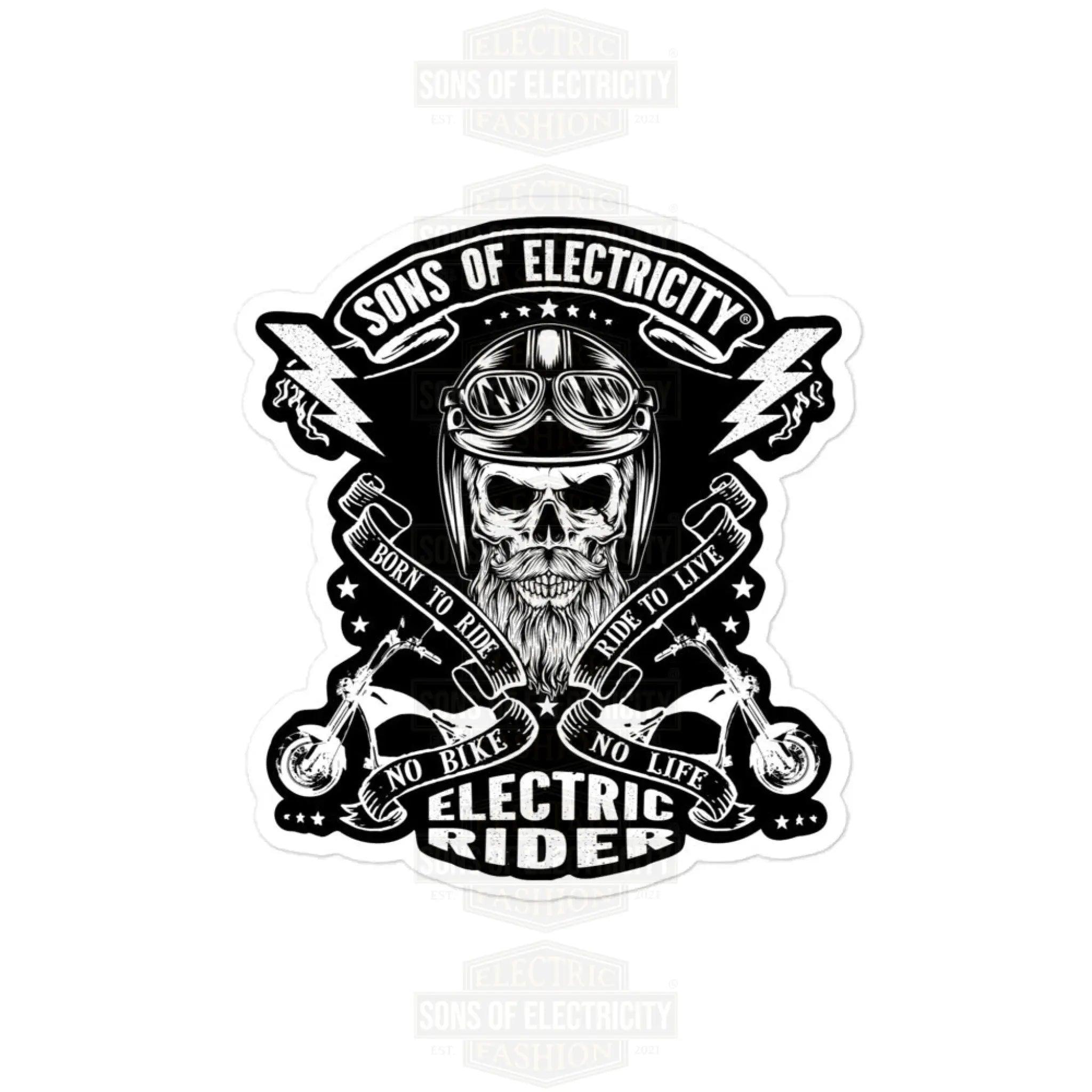 E-Chopper Aufkleber: SONS OF ELECTRICITY Electric Rider
