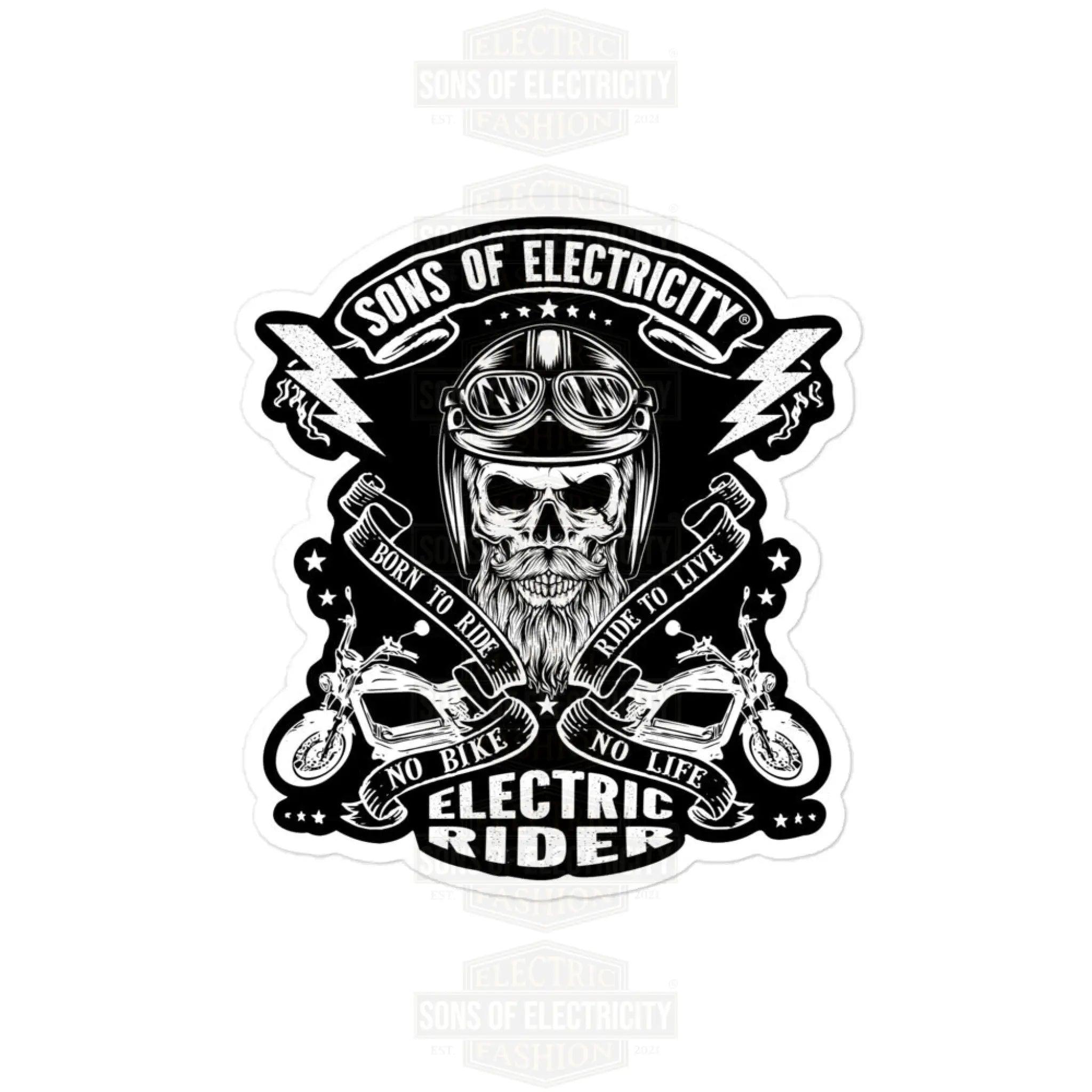 E-Chopper Aufkleber: SONS OF ELECTRICITY Electric Rider