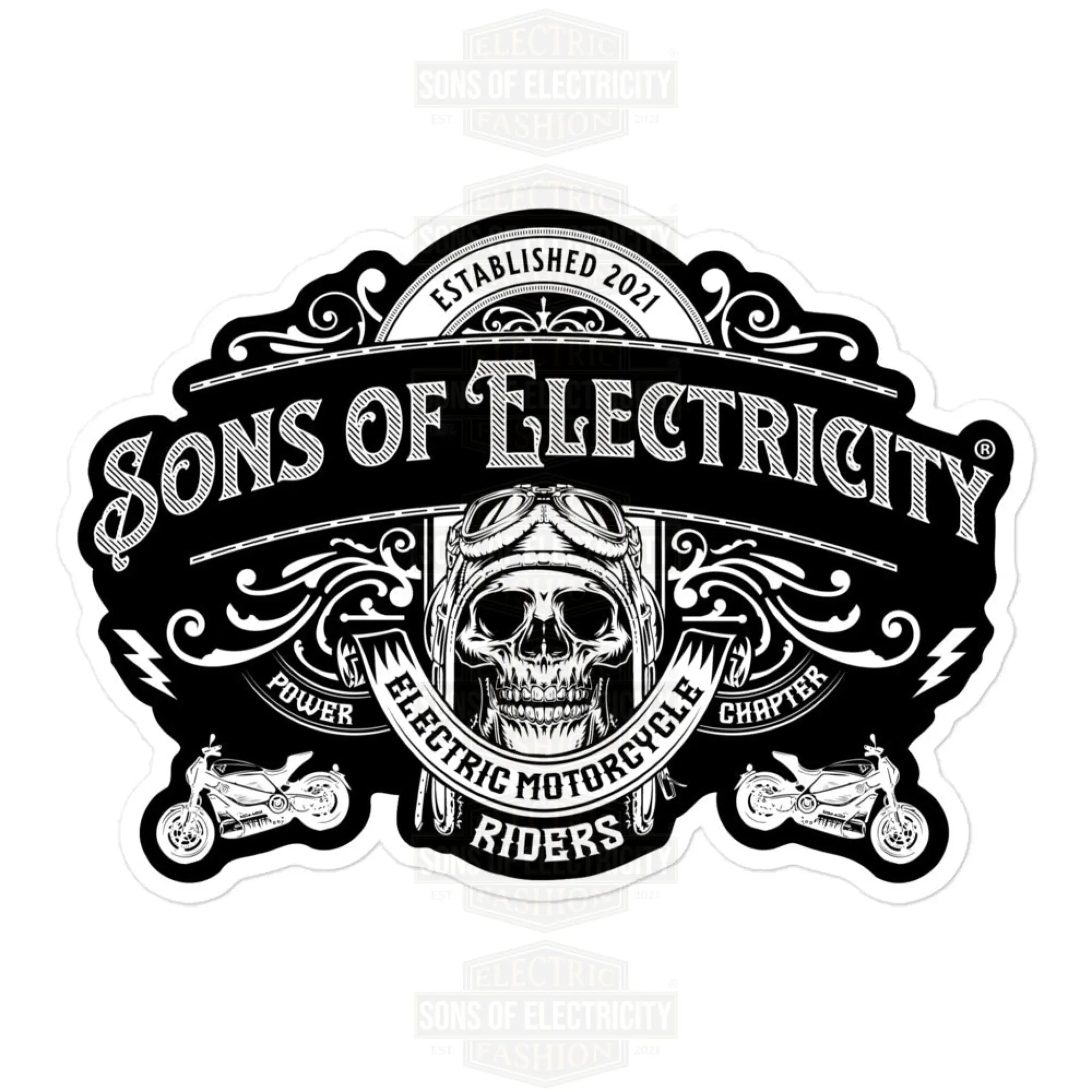 E-Motorrad Aufkleber: SONS OF ELECTRICITY E-Motorbike Riders - SONS OF  ELECTRICITY