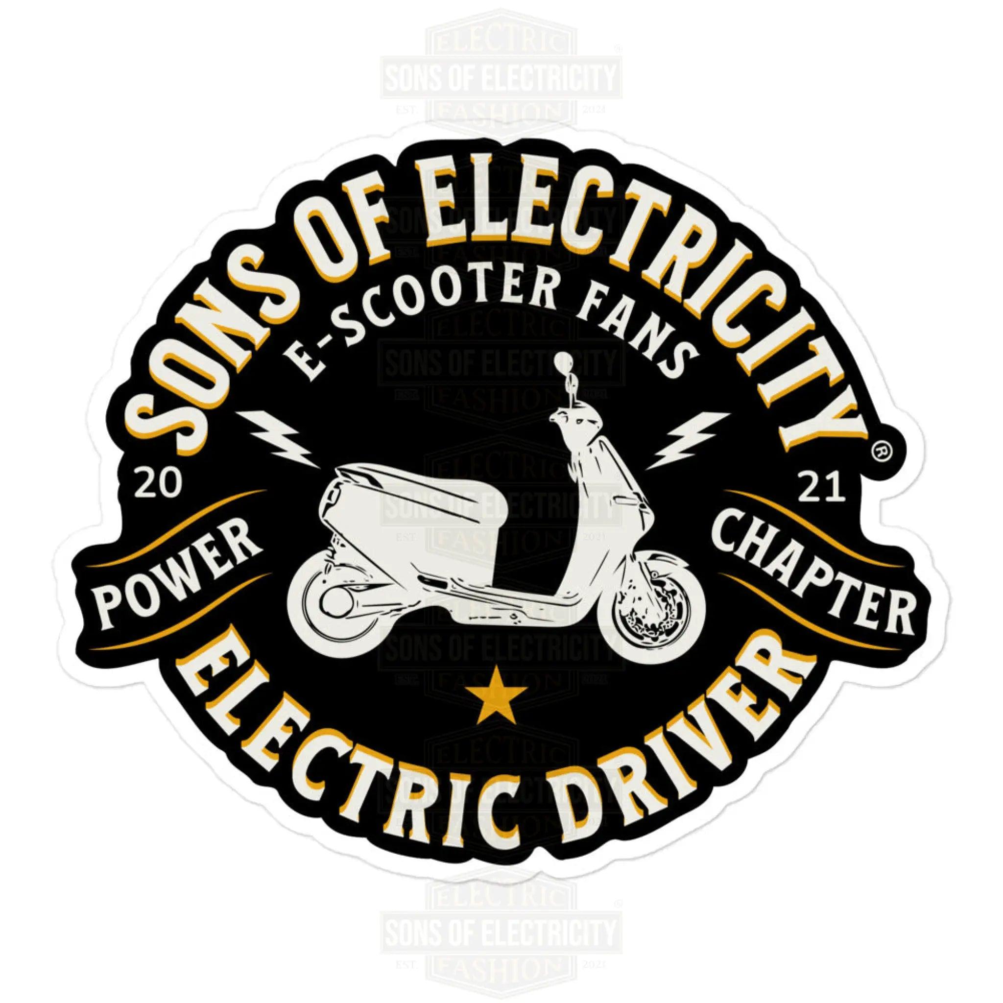 E-Motorroller Aufkleber: SONS OF ELECTRICITY E-Scooter Fans