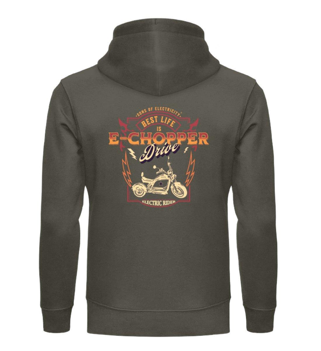 Bio Premium E-Chopper (2) Hoodie: Best Life is drive -