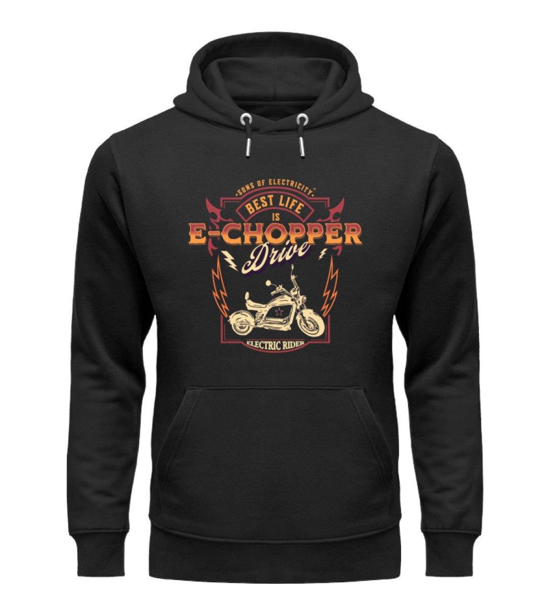 Bio Premium E-Chopper (2) Hoodie: Best Life is drive - Black