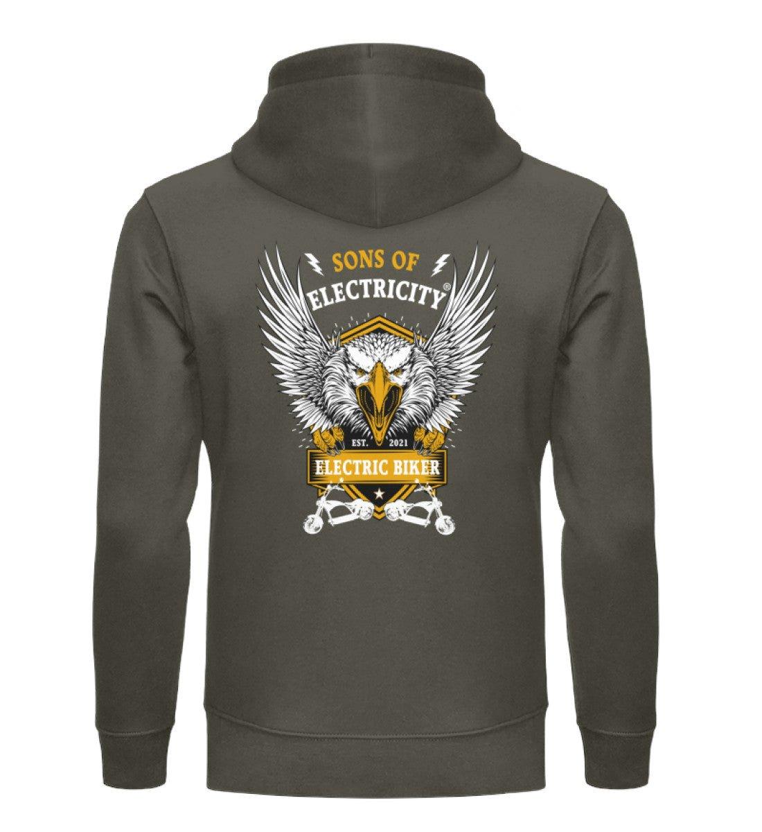 Bio Premium E-Chopper (1) Hoodie: Electric Biker mit Adler