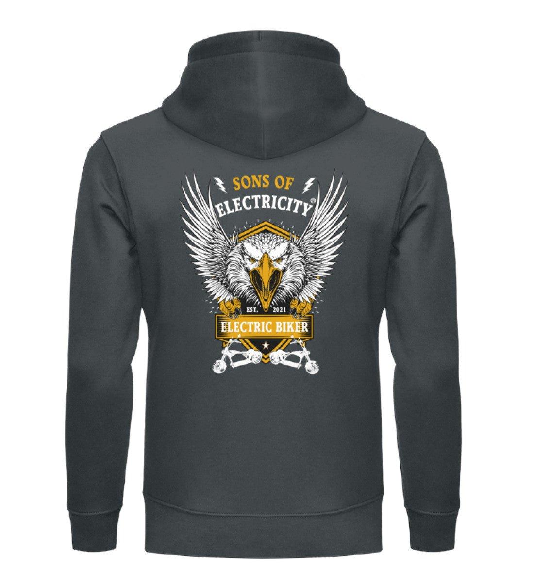 Bio Premium E-Chopper (1) Hoodie: Electric Biker mit Adler