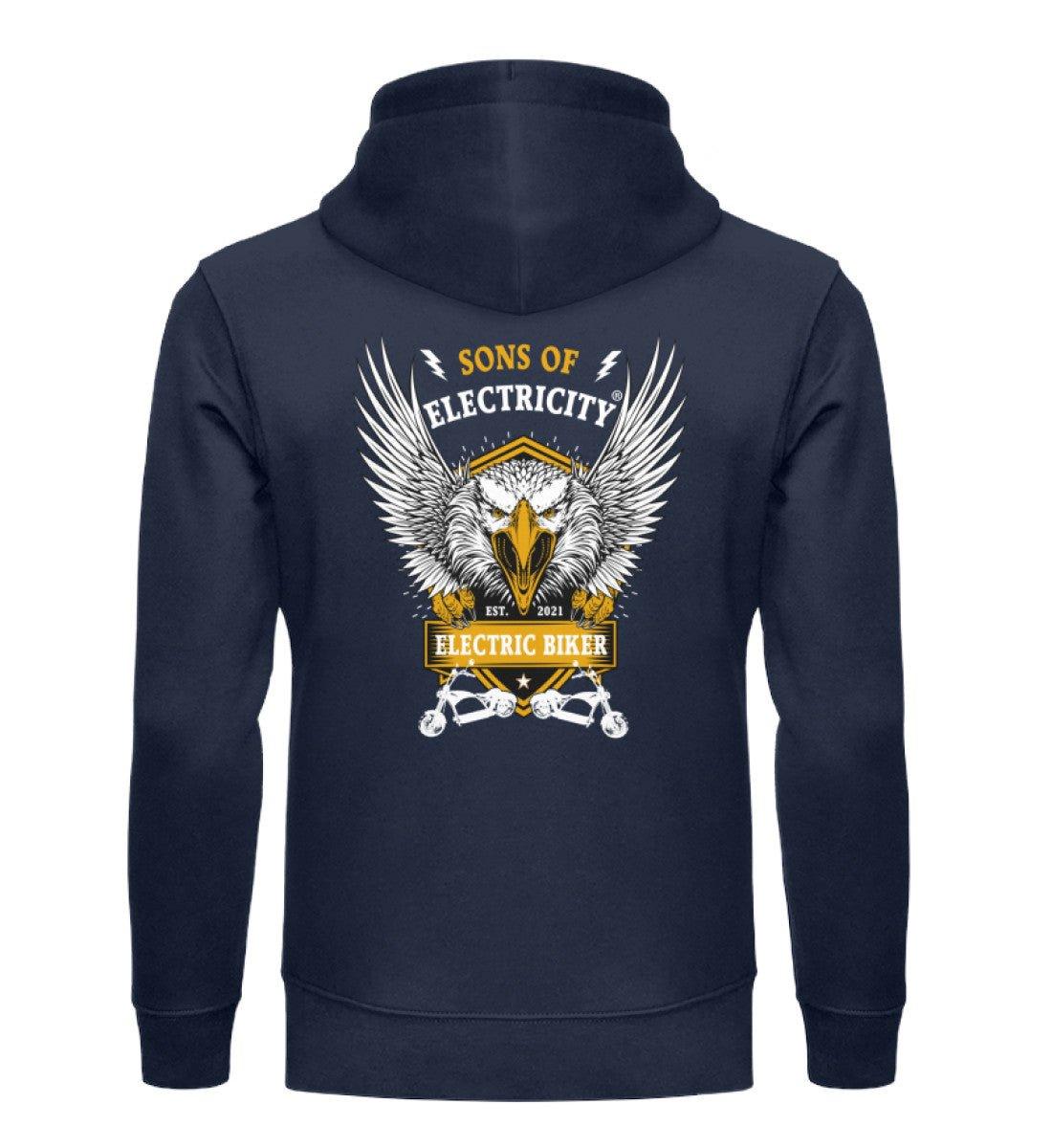 Bio Premium E-Chopper (1) Hoodie: Electric Biker mit Adler