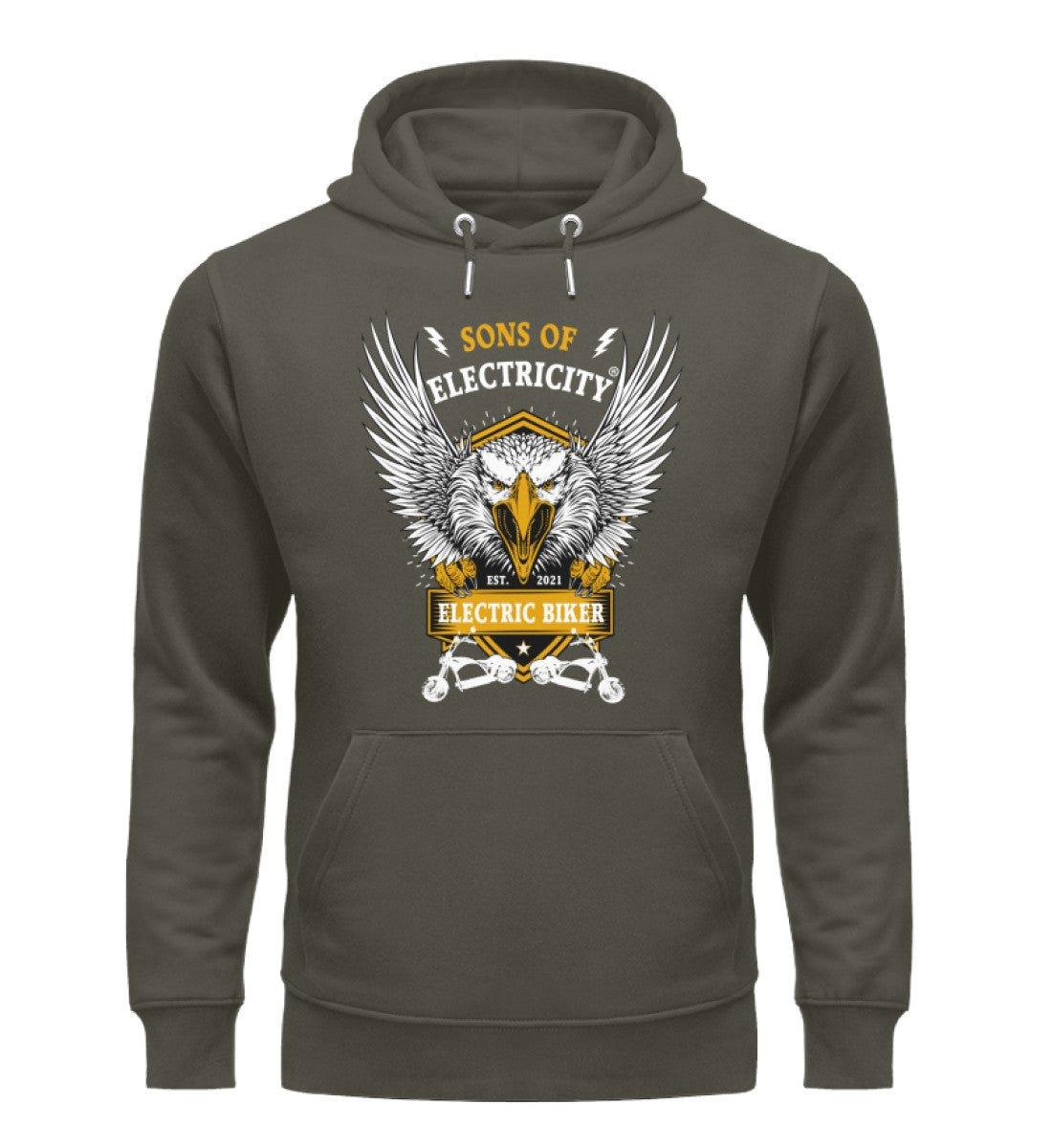 Bio Premium E-Chopper (1) Hoodie: Electric Biker mit Adler