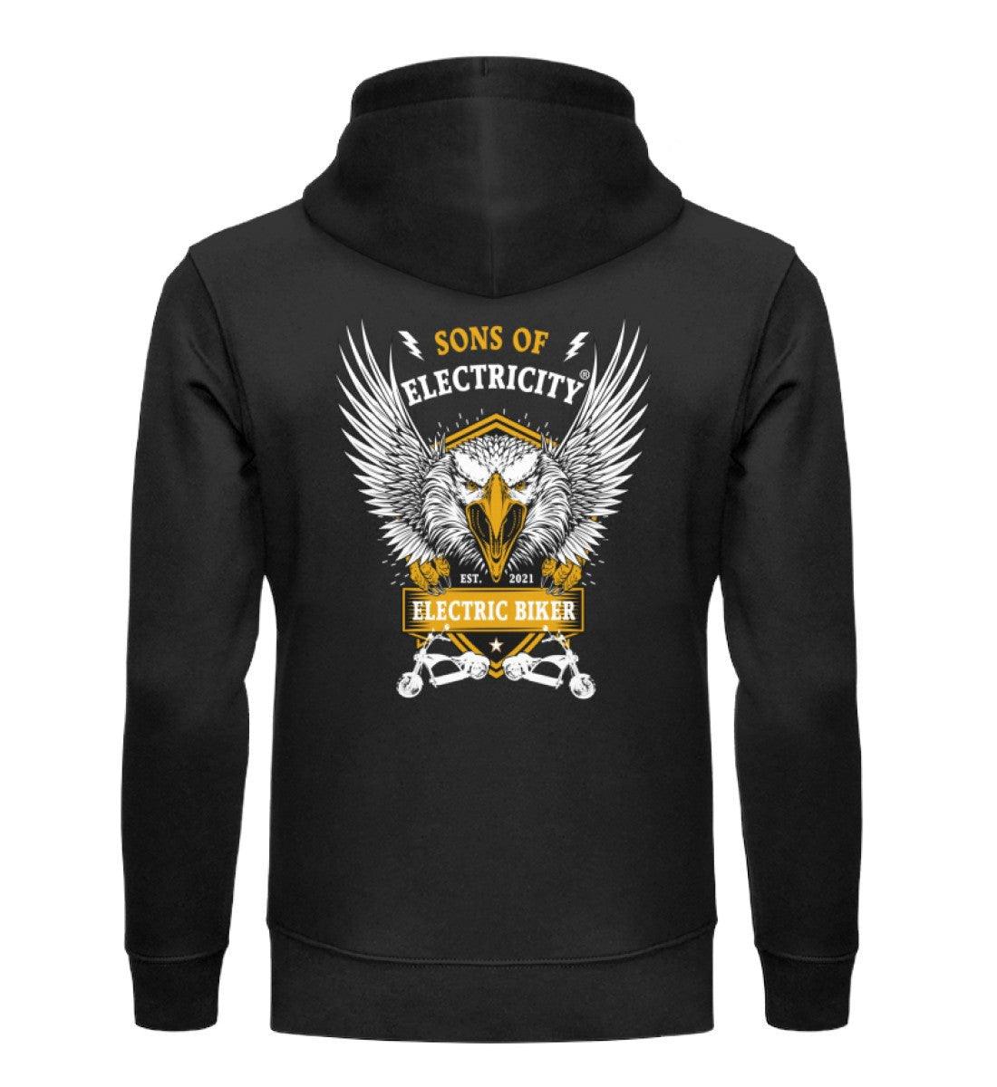 Bio Premium E-Chopper (1) Hoodie: Electric Biker mit Adler