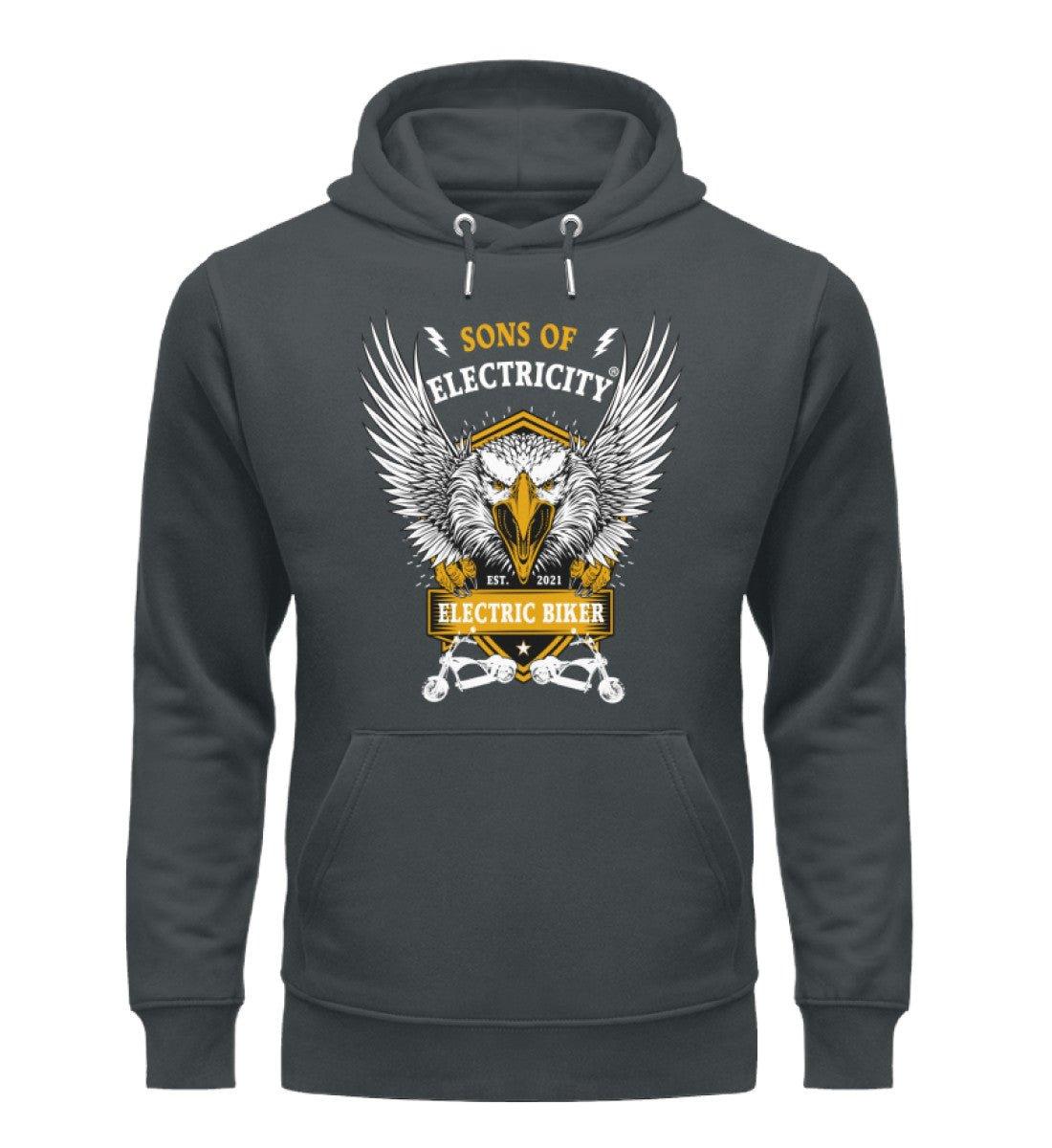 Bio Premium E-Chopper (1) Hoodie: Electric Biker mit Adler