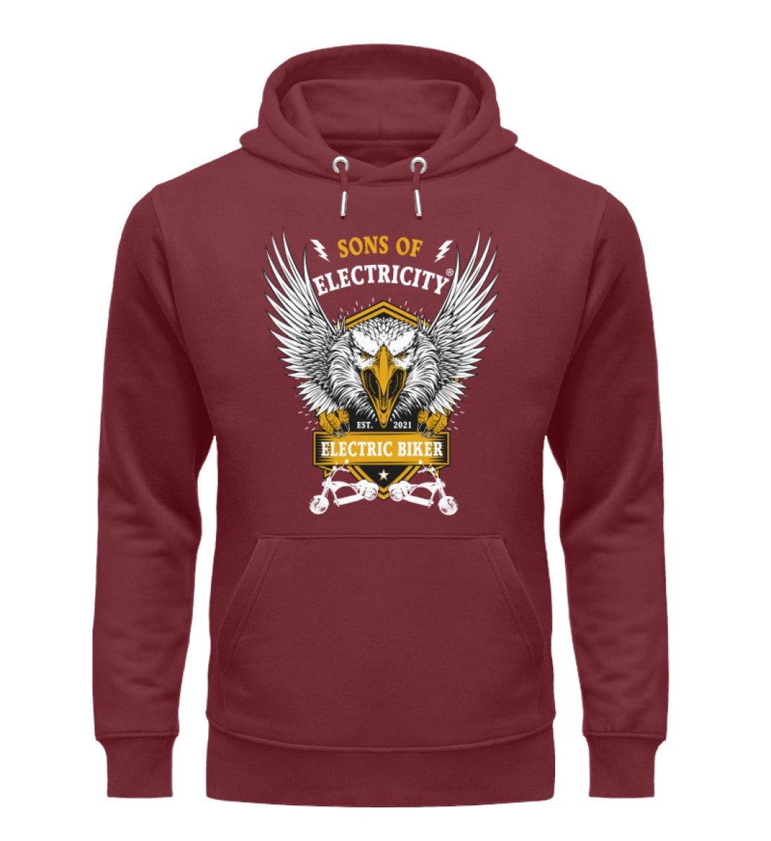 Bio Premium E-Chopper (1) Hoodie: Electric Biker mit Adler