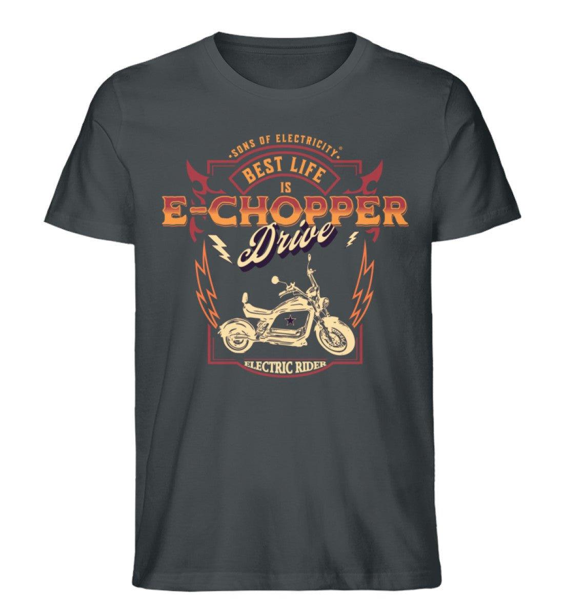 Bio Premium E-Chopper (2) T-Shirt: Best Life is drive -