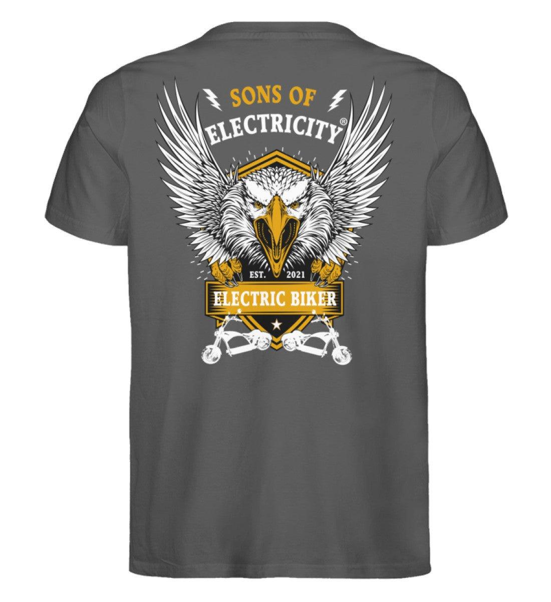 Bio Premium E-Chopper (1) T-Shirt: Electric Biker mit Adler