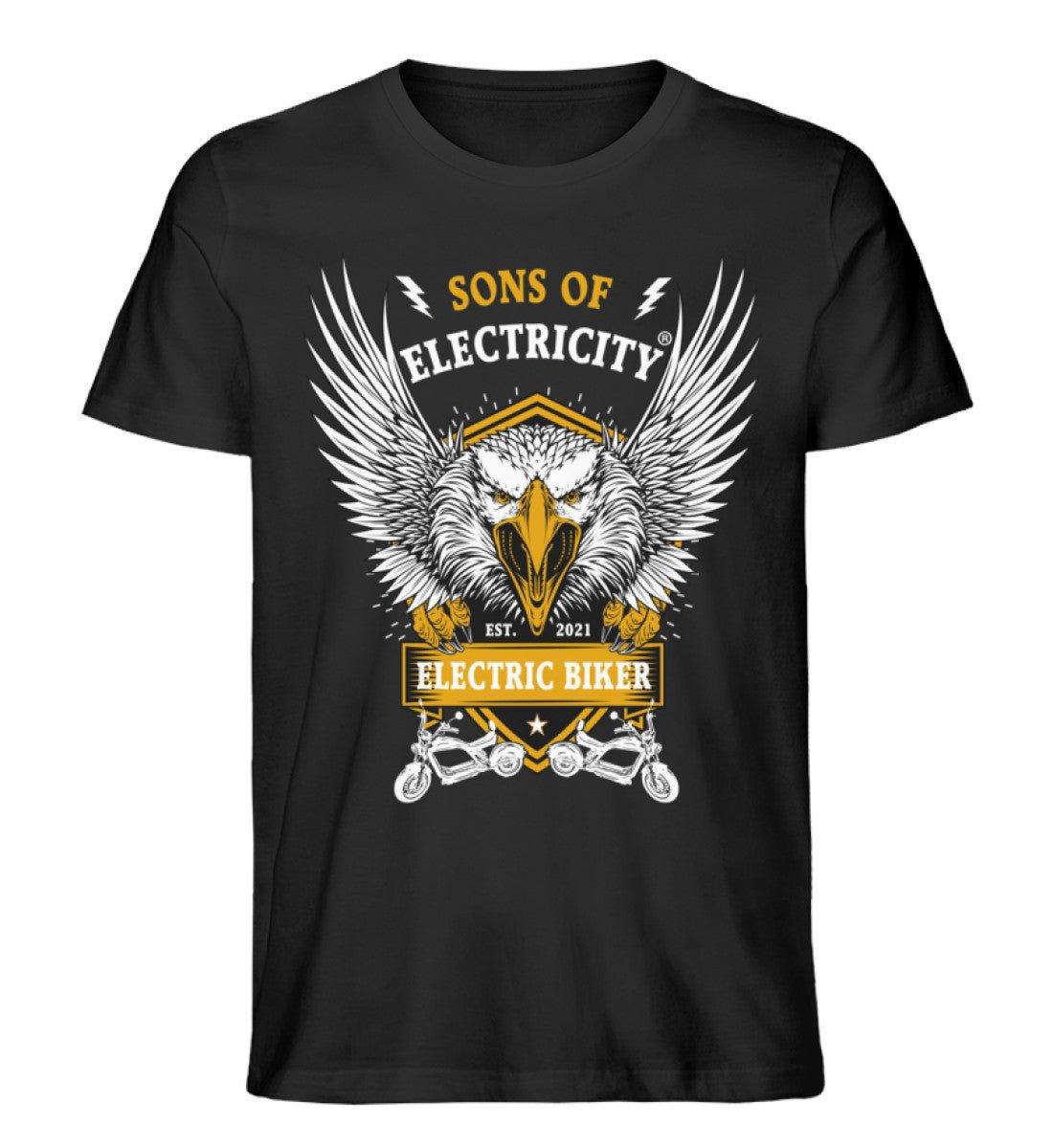 Bio Premium E-Chopper (2) T-Shirt: Electric Biker mit Adler