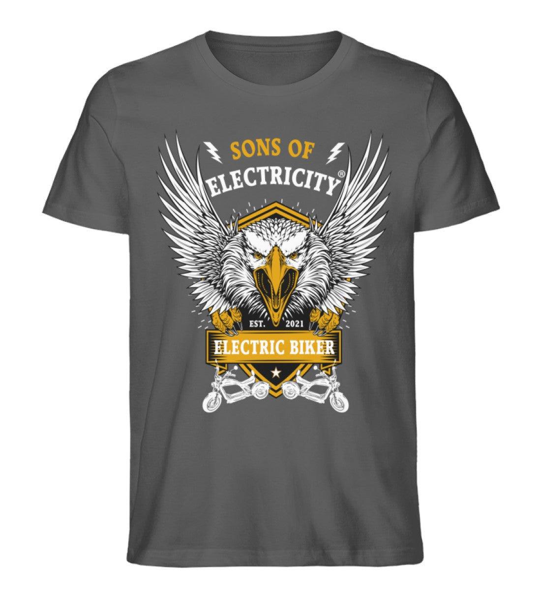 Bio Premium E-Chopper (2) T-Shirt: Electric Biker mit Adler
