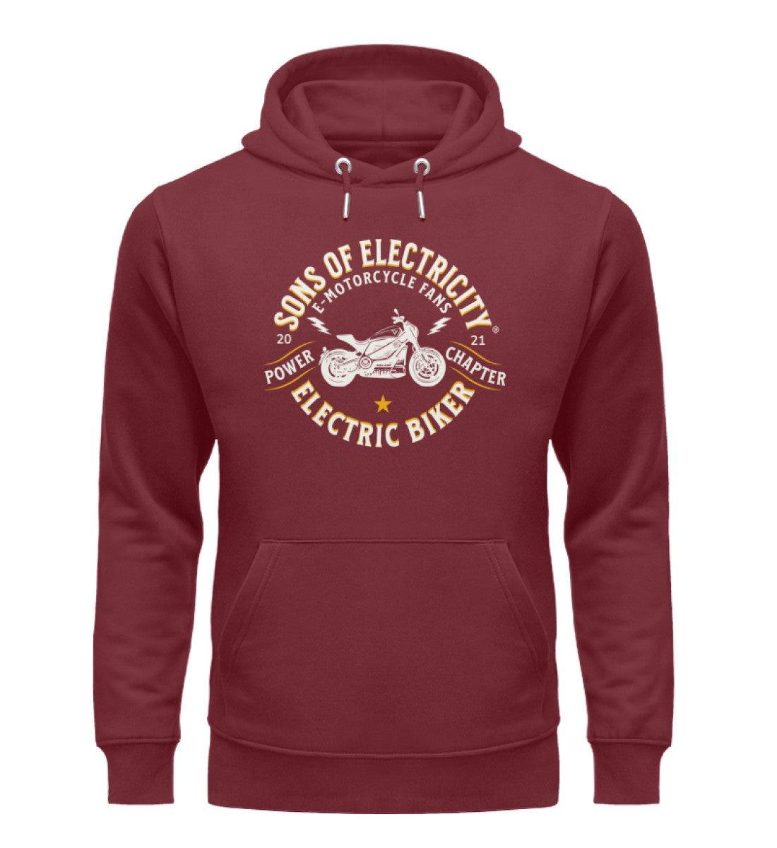 Bio Premium E-Motorrad Hoodie: SONS OF ELECTRICITY