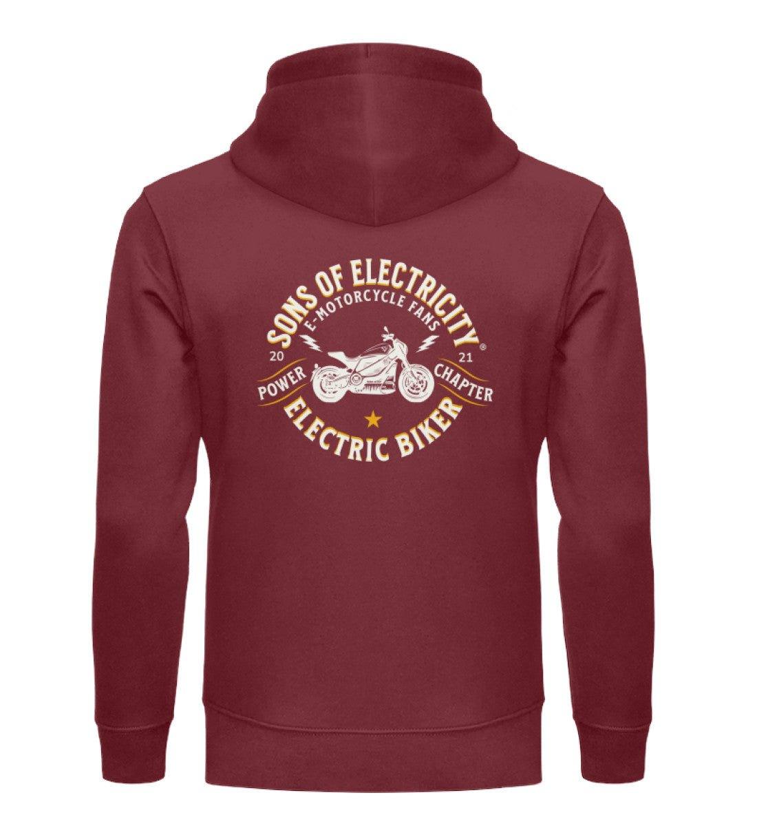 Bio Premium E-Motorrad Hoodie: SONS OF ELECTRICITY