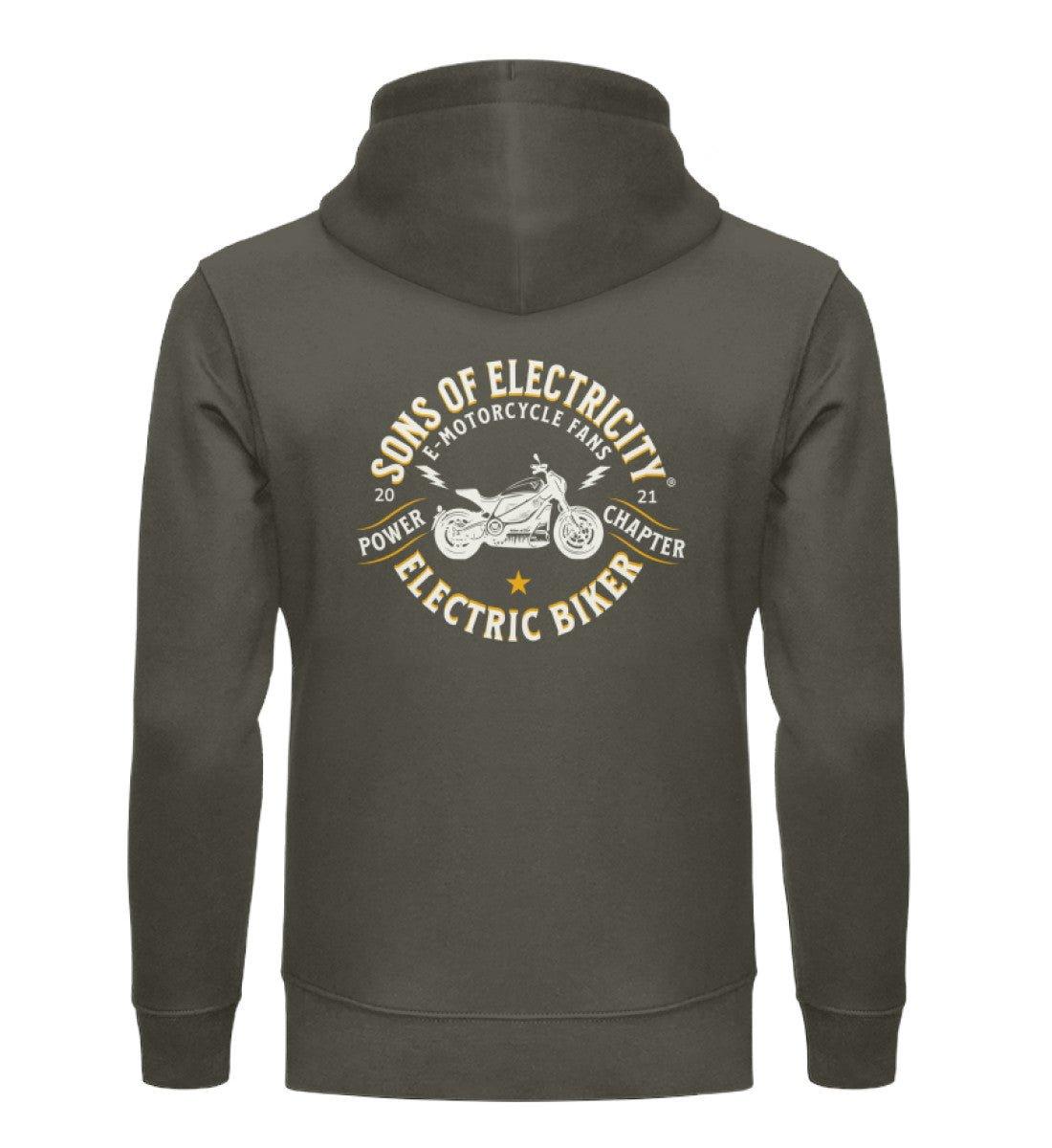 Bio Premium E-Motorrad Hoodie: SONS OF ELECTRICITY