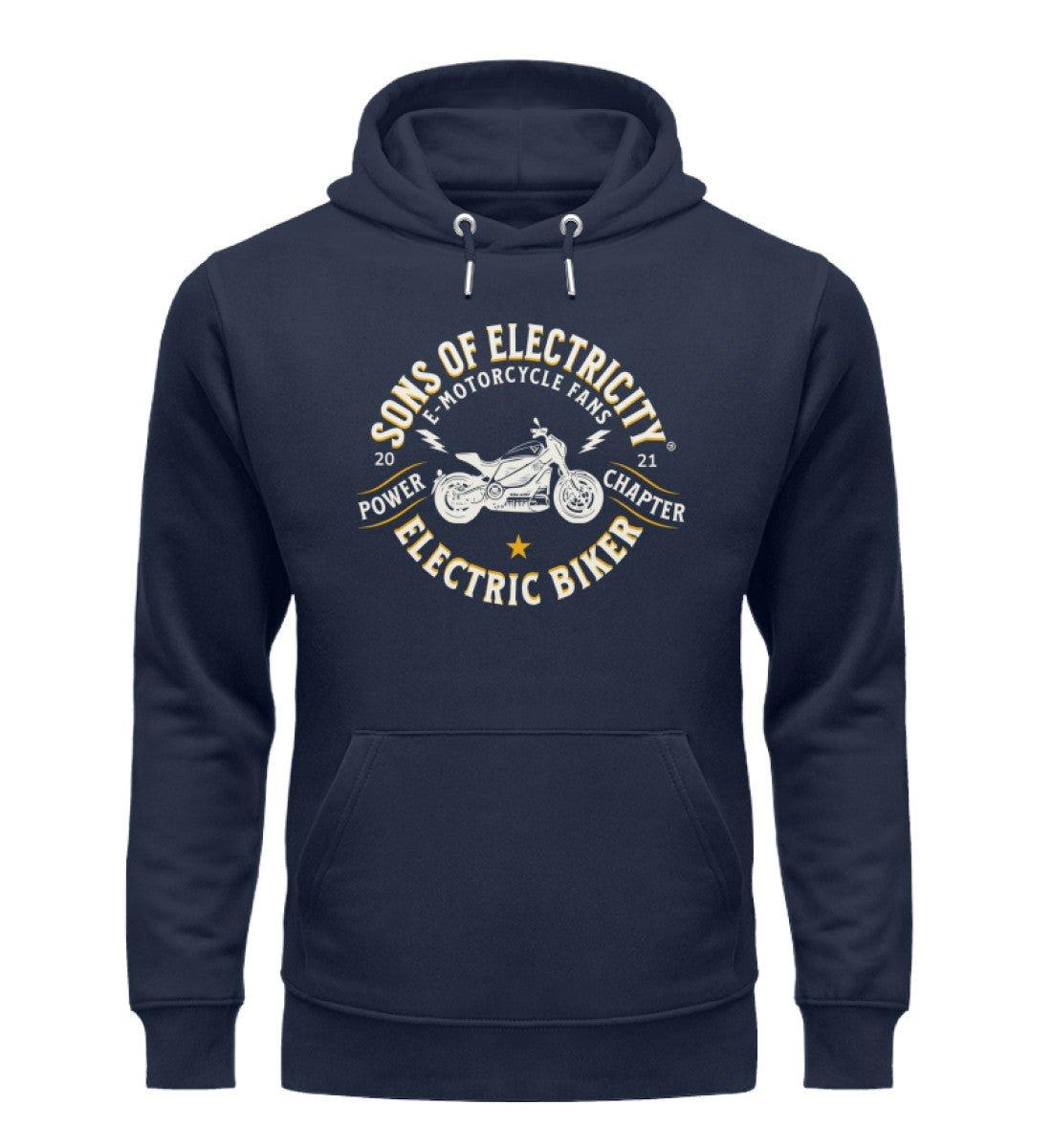 Bio Premium E-Motorrad Hoodie: SONS OF ELECTRICITY