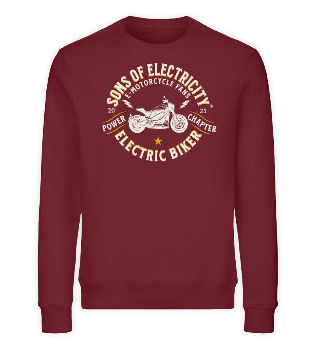 Bio Premium E-Motorrad Sweatshirt: SONS OF ELECTRICITY