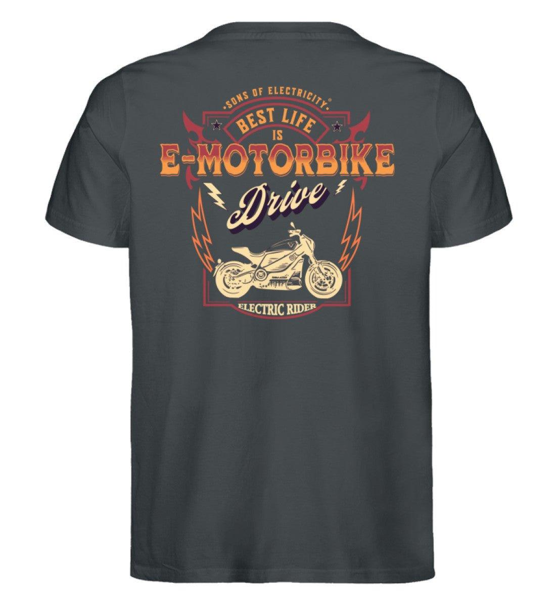 Bio Premium E-Motorrad T-Shirt: Best Life is E-Motorbike