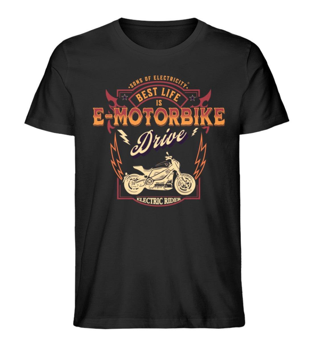Bio Premium E-Motorrad T-Shirt: Best Life is E-Motorbike
