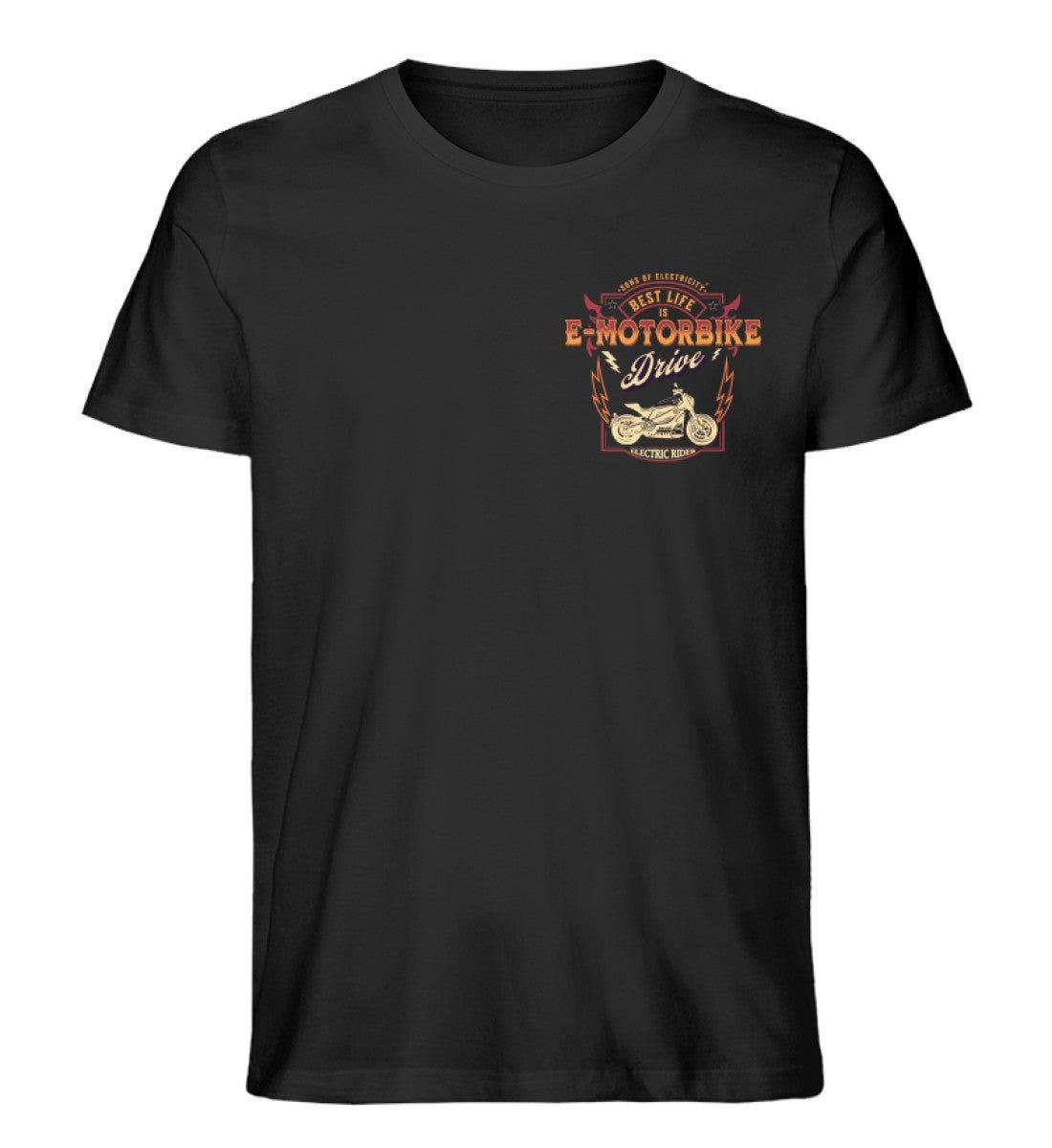 Bio Premium E-Motorrad T-Shirt: Best Life is E-Motorbike