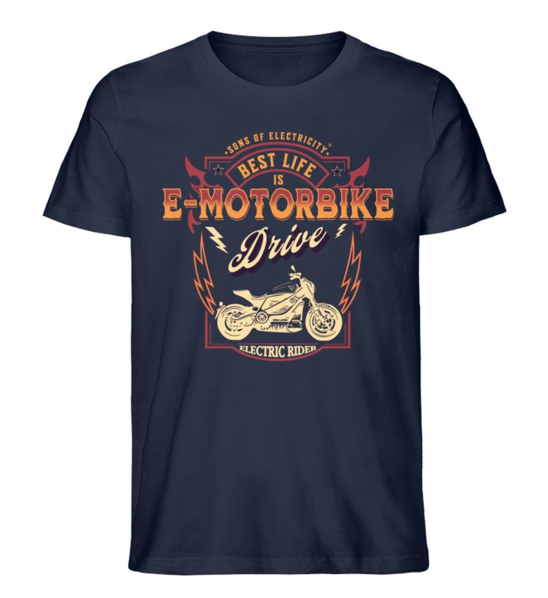 Bio Premium E-Motorrad T-Shirt: Best Life is E-Motorbike