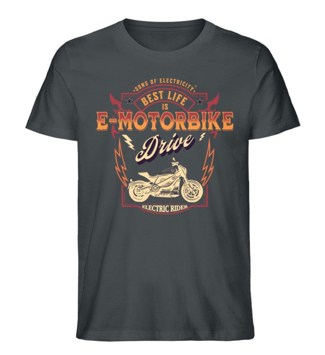 Bio Premium E-Motorrad T-Shirt: Best Life is E-Motorbike