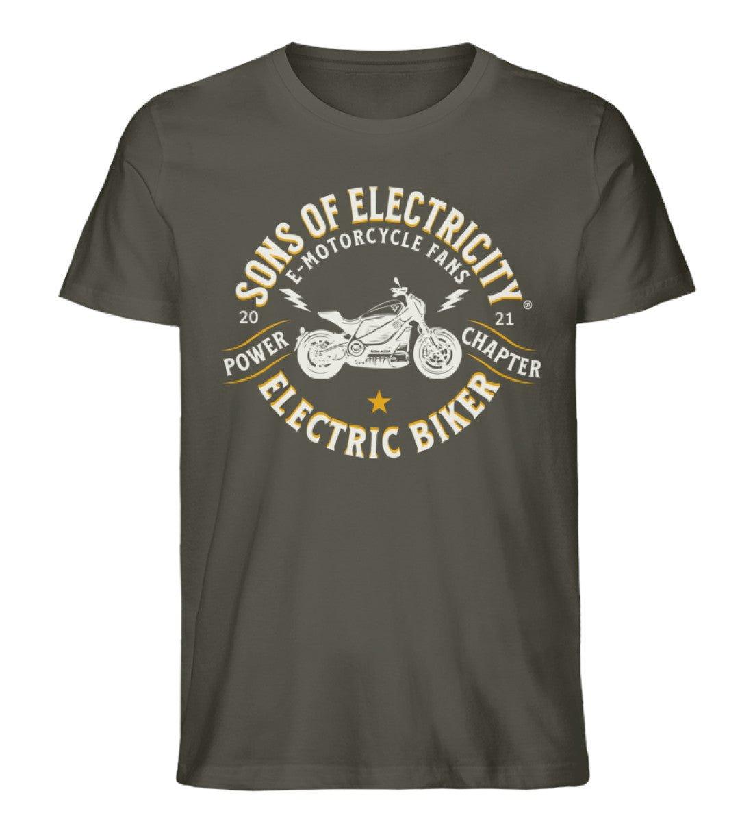 Bio Premium E-Motorrad T-Shirt: SONS OF ELECTRICITY Fans -