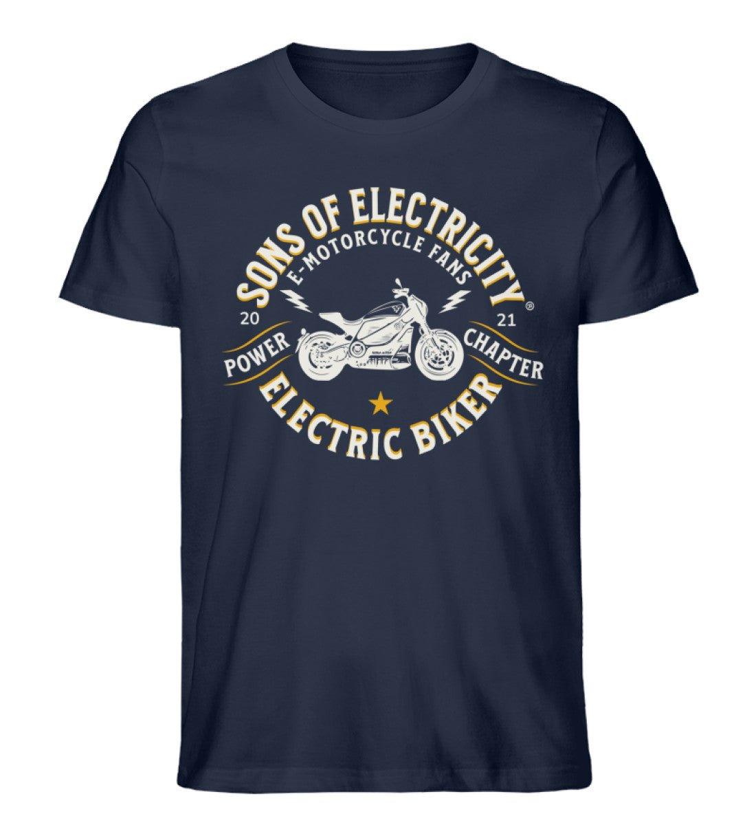 Bio Premium E-Motorrad T-Shirt: SONS OF ELECTRICITY Fans -