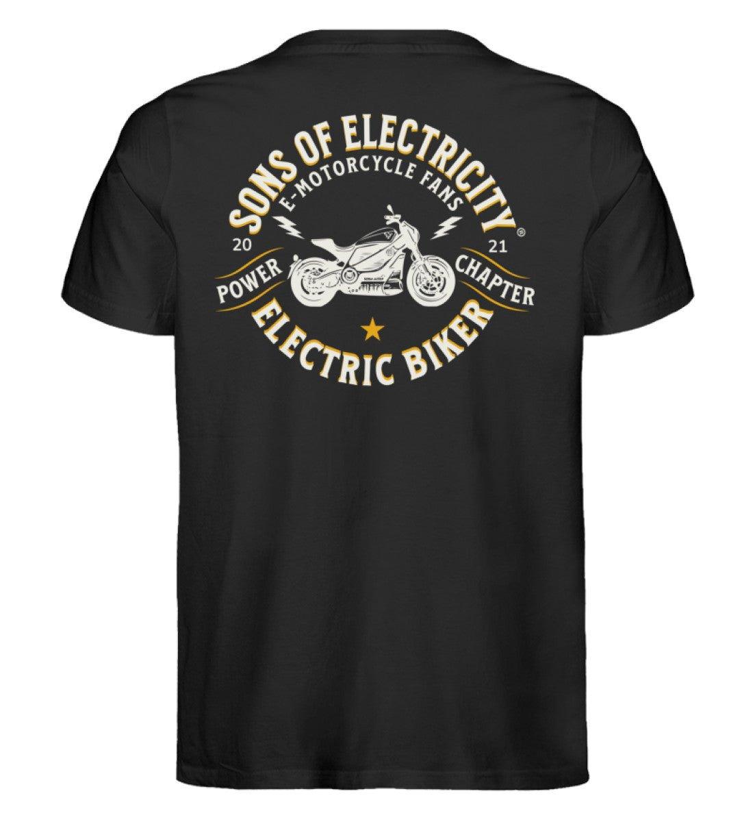 Bio Premium E-Motorrad T-Shirt: SONS OF ELECTRICITY Fans -