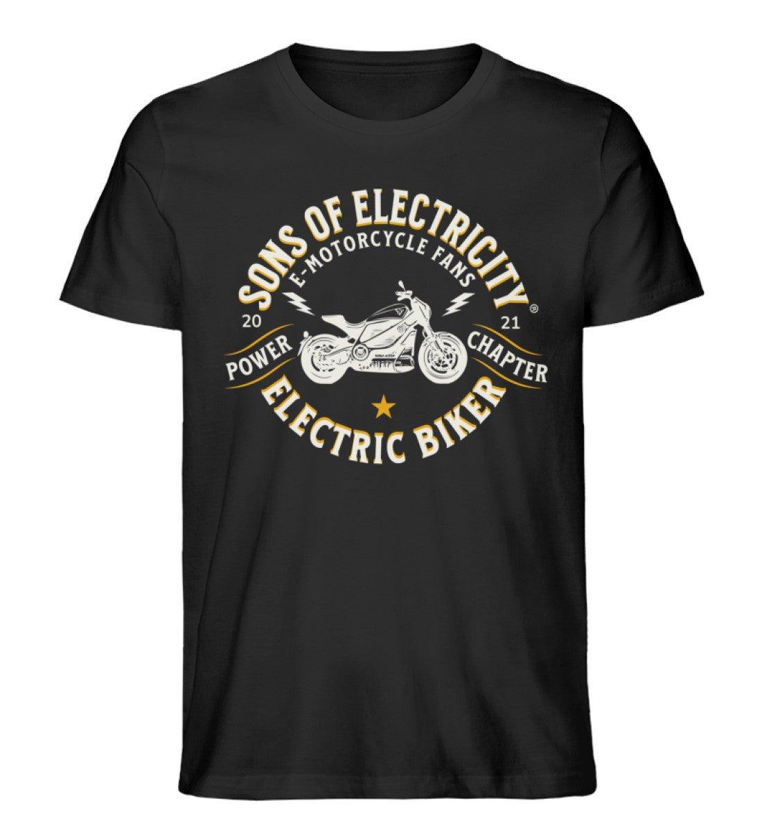 Bio Premium E-Motorrad T-Shirt: SONS OF ELECTRICITY Fans -