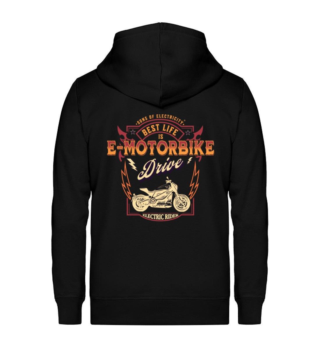 Bio Premium E-Motorrad Zipper Jacke: Best Life is E-Scooter