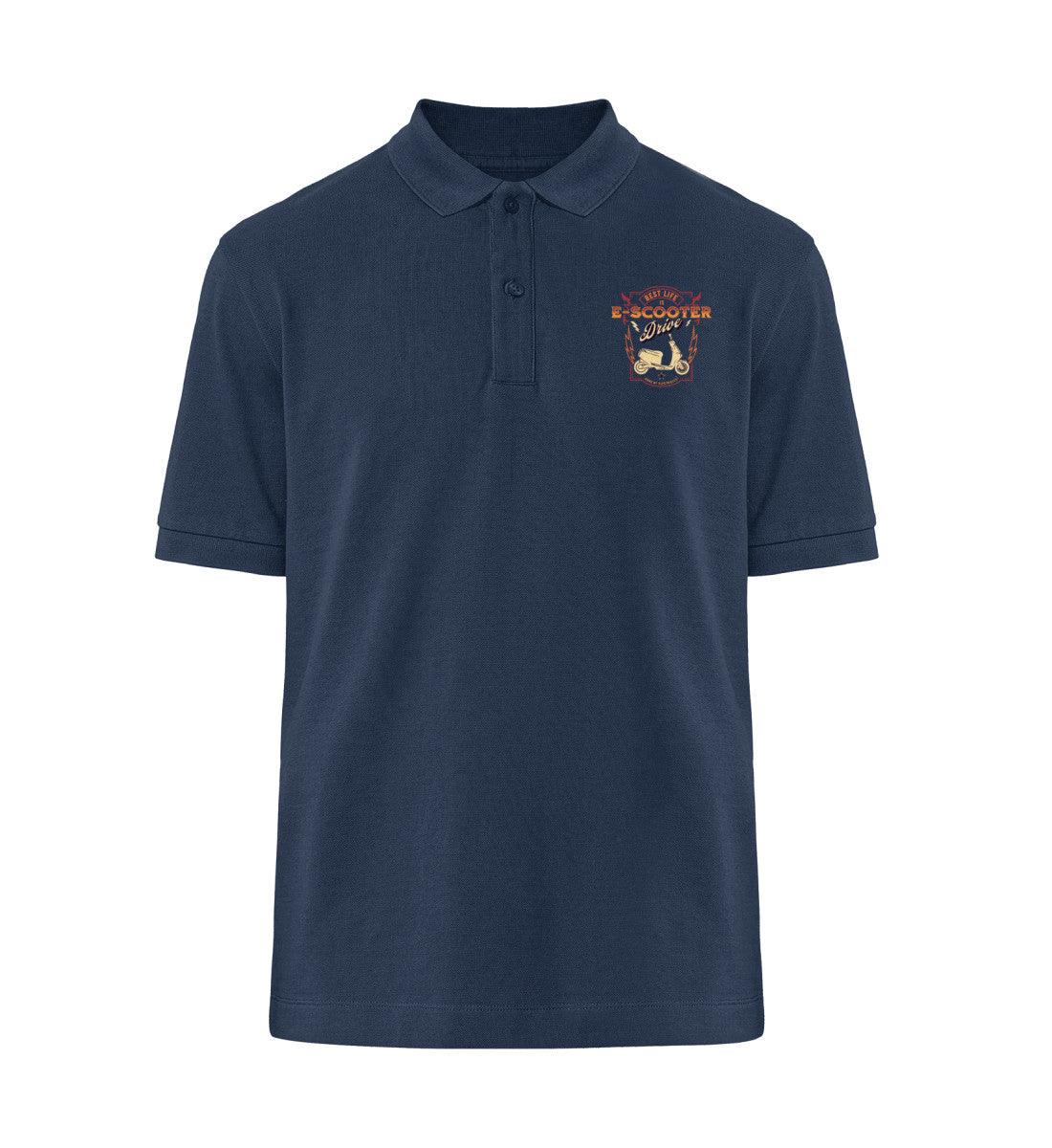 Bio Premium E-Motorroller Polo-Shirt: Best Life is E-Scooter