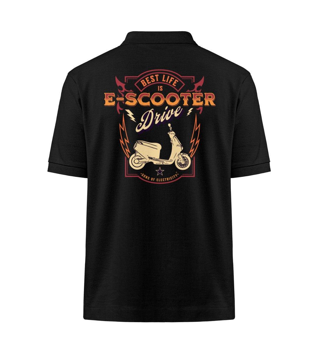 Bio Premium E-Motorroller Polo-Shirt: Best Life is E-Scooter