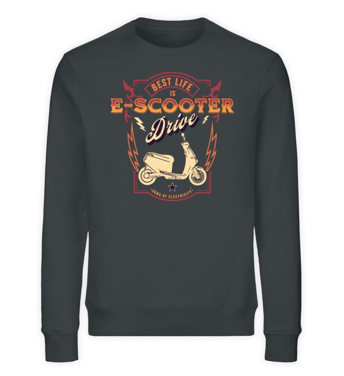 Bio Premium E-Motorroller Sweatshirt: Best Life is E-Scooter