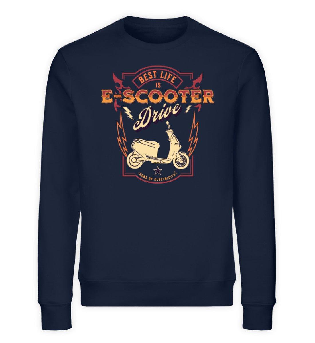 Bio Premium E-Motorroller Sweatshirt: Best Life is E-Scooter