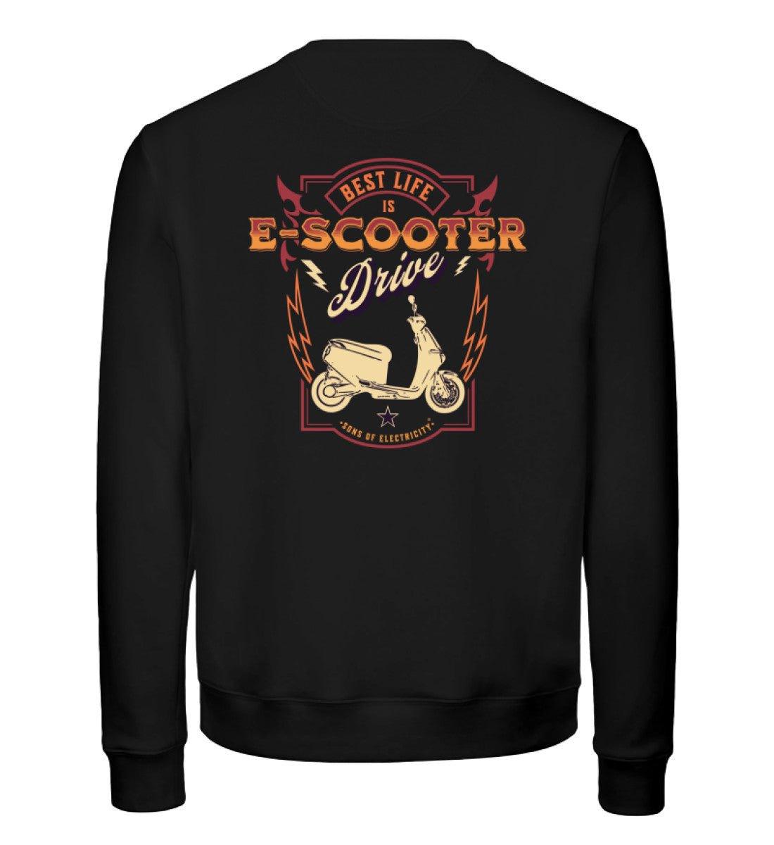 Bio Premium E-Motorroller Sweatshirt: Best Life is E-Scooter