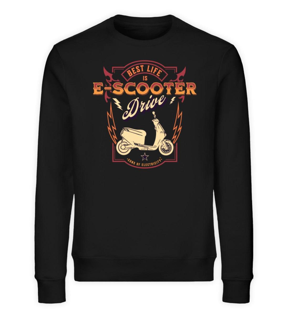 Bio Premium E-Motorroller Sweatshirt: Best Life is E-Scooter